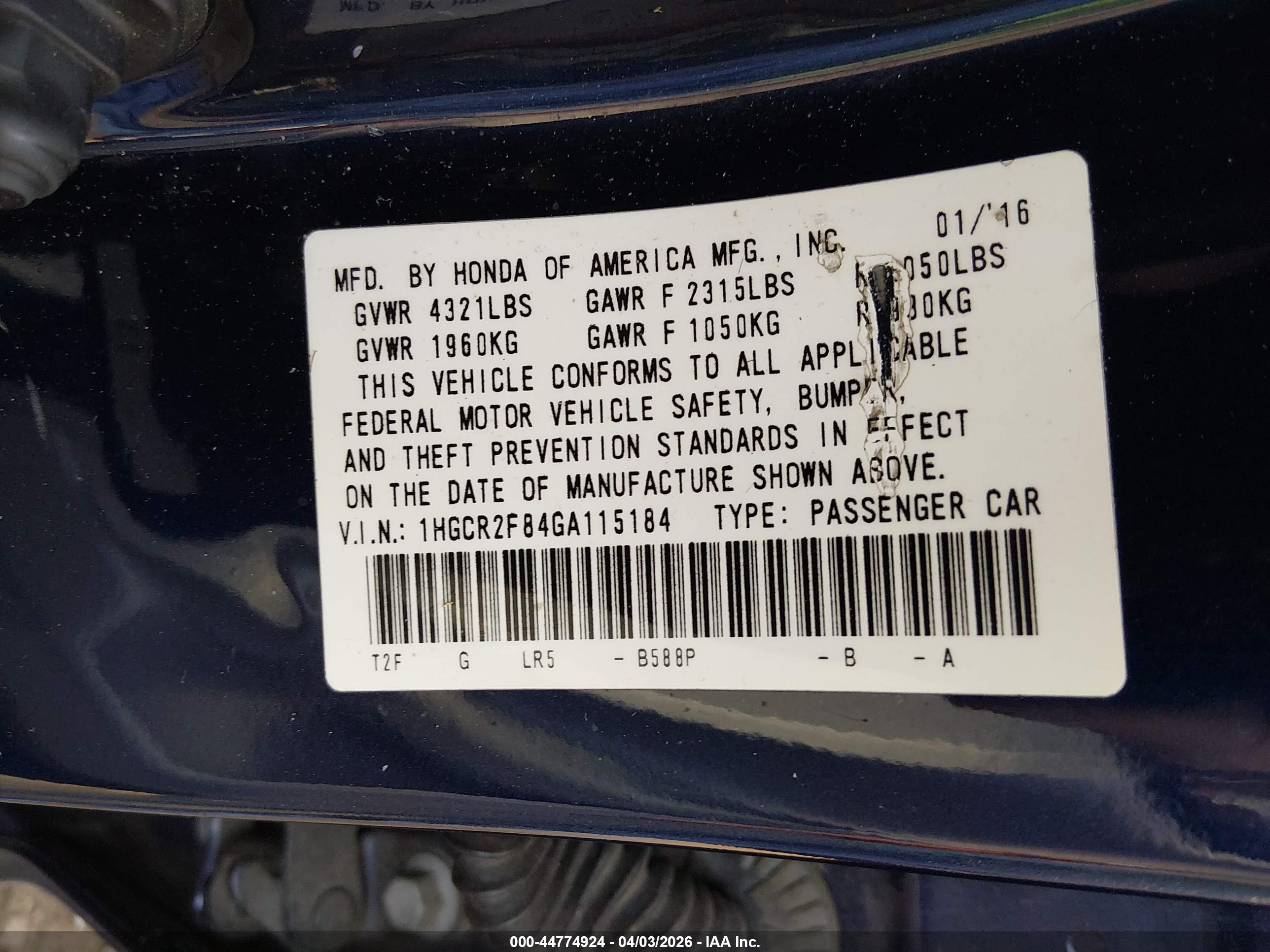 HONDA ACCORD image 9