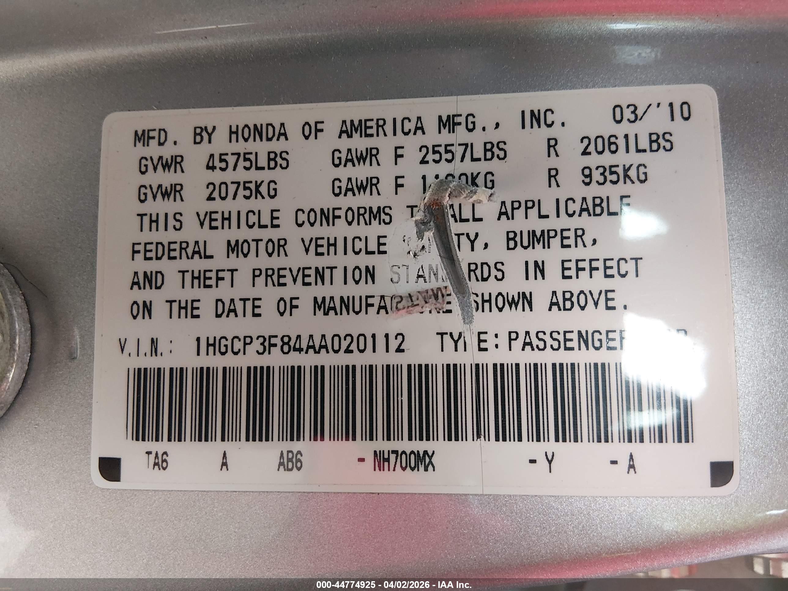 HONDA ACCORD image 9