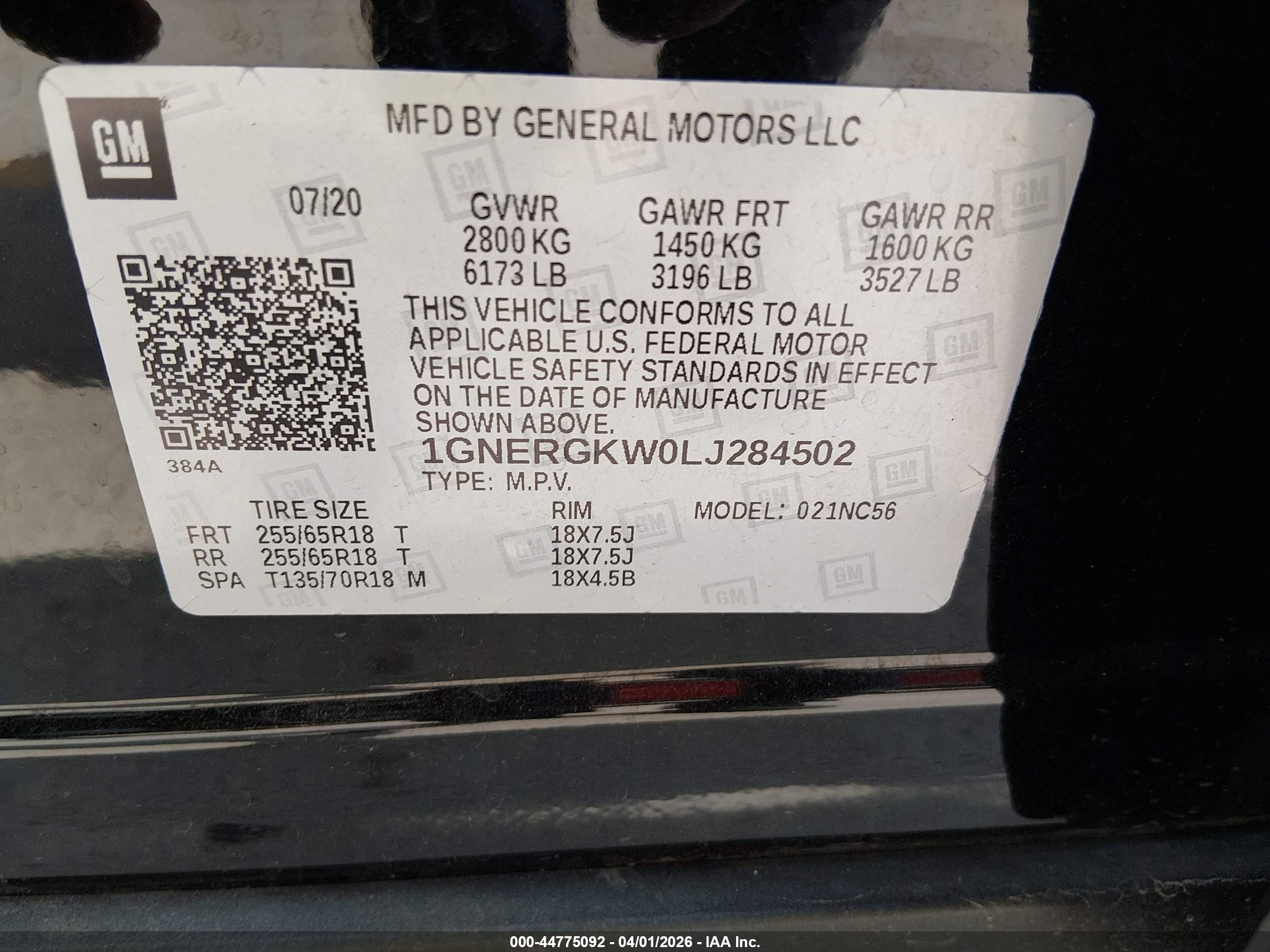 CHEVROLET TRAVERSE image 9