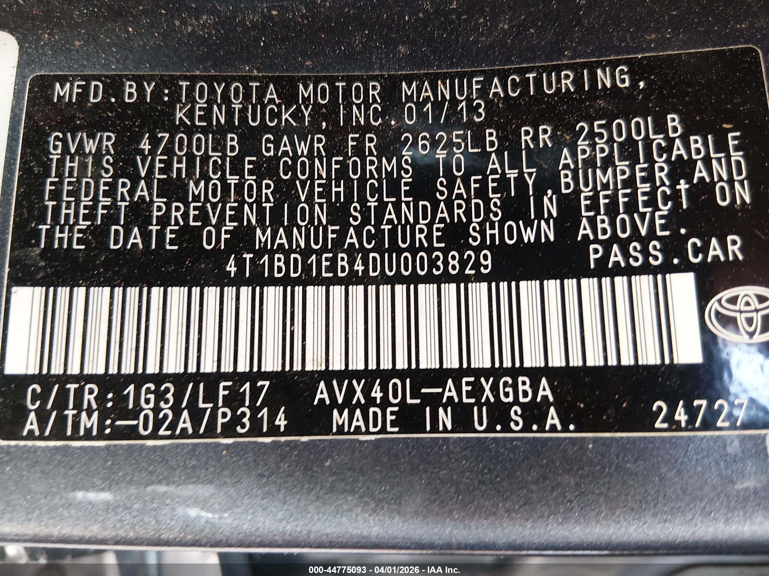 TOYOTA AVALON image 9