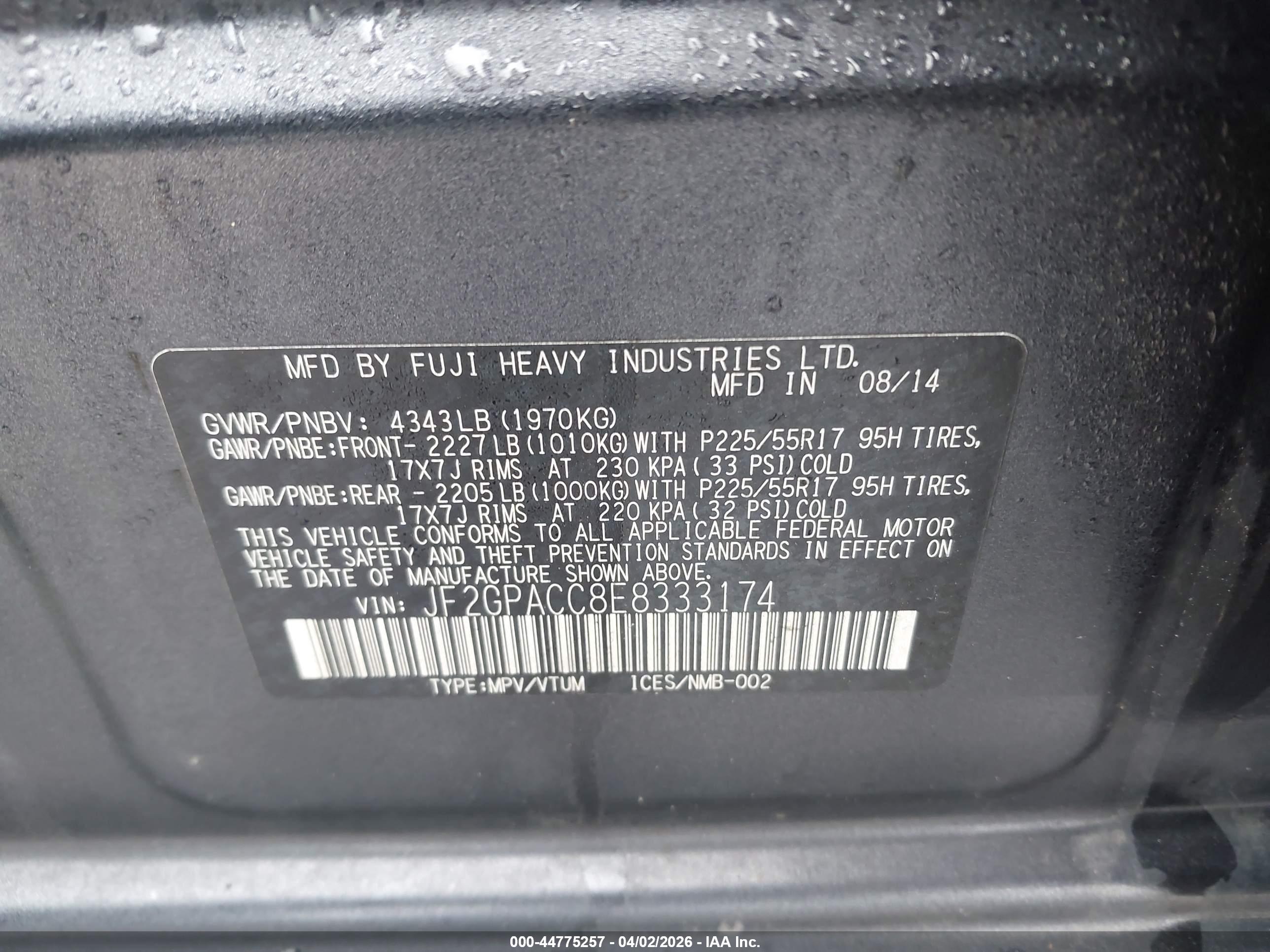 SUBARU XV image 9