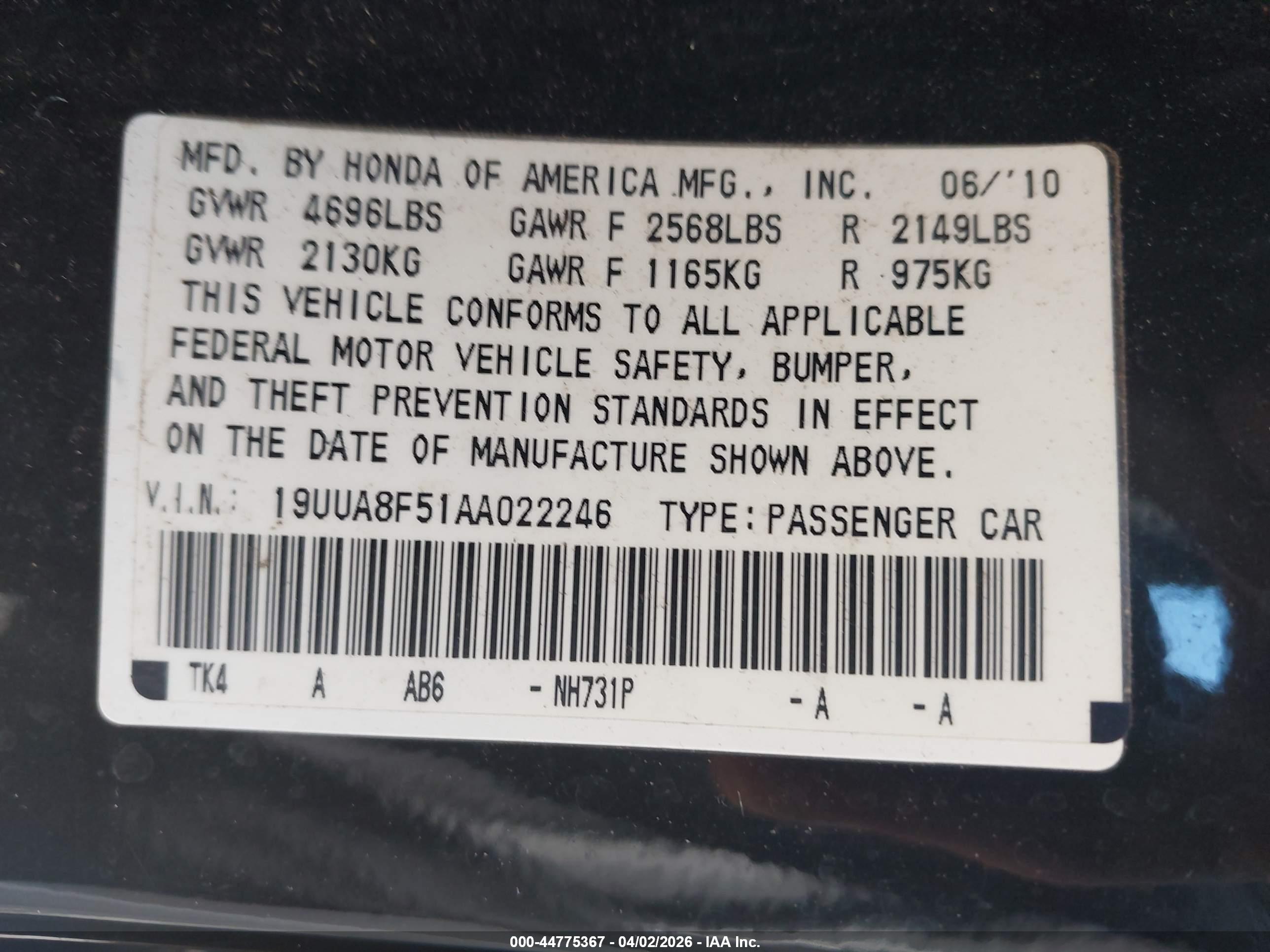 ACURA TL image 9