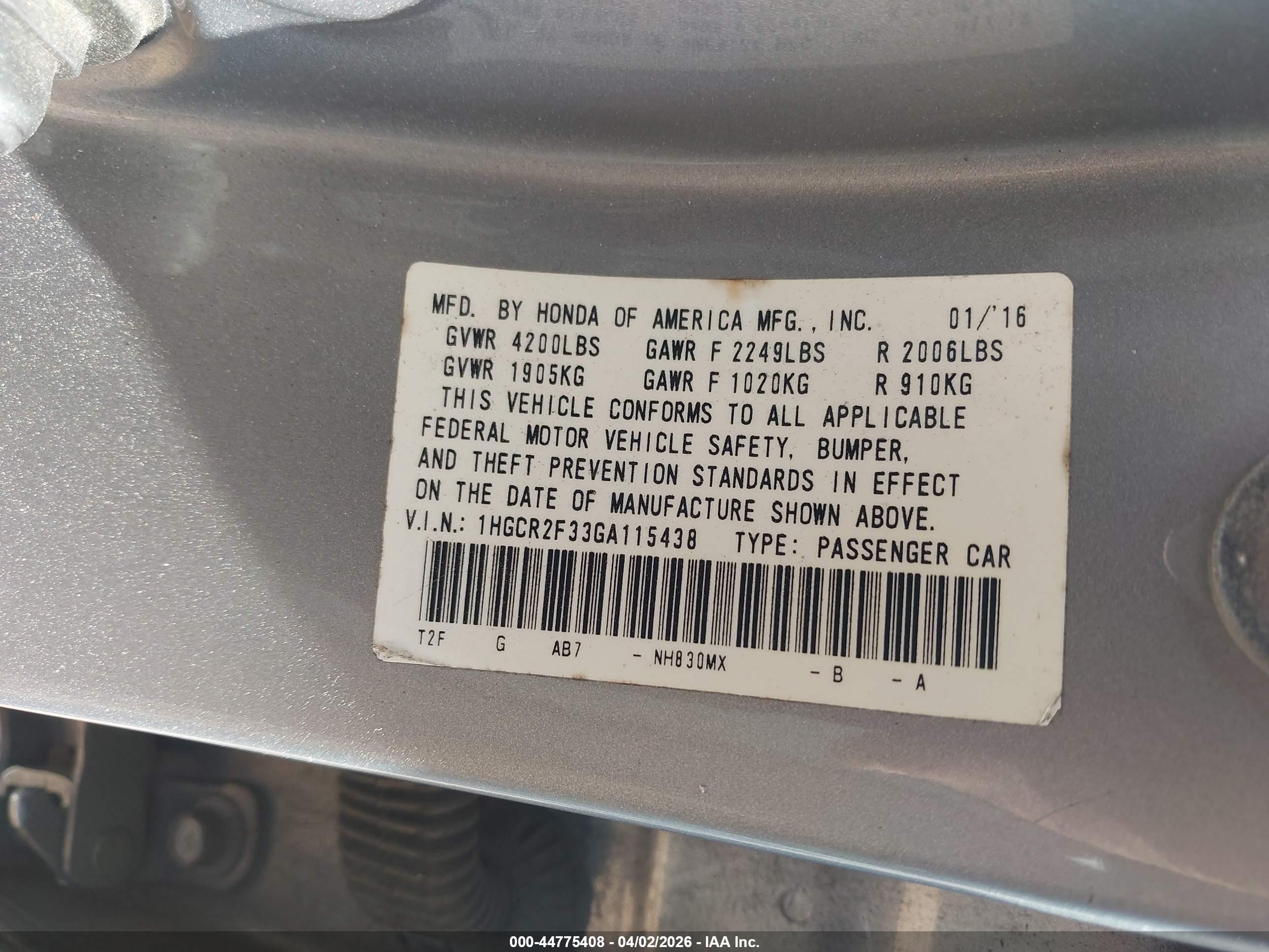 HONDA ACCORD image 9