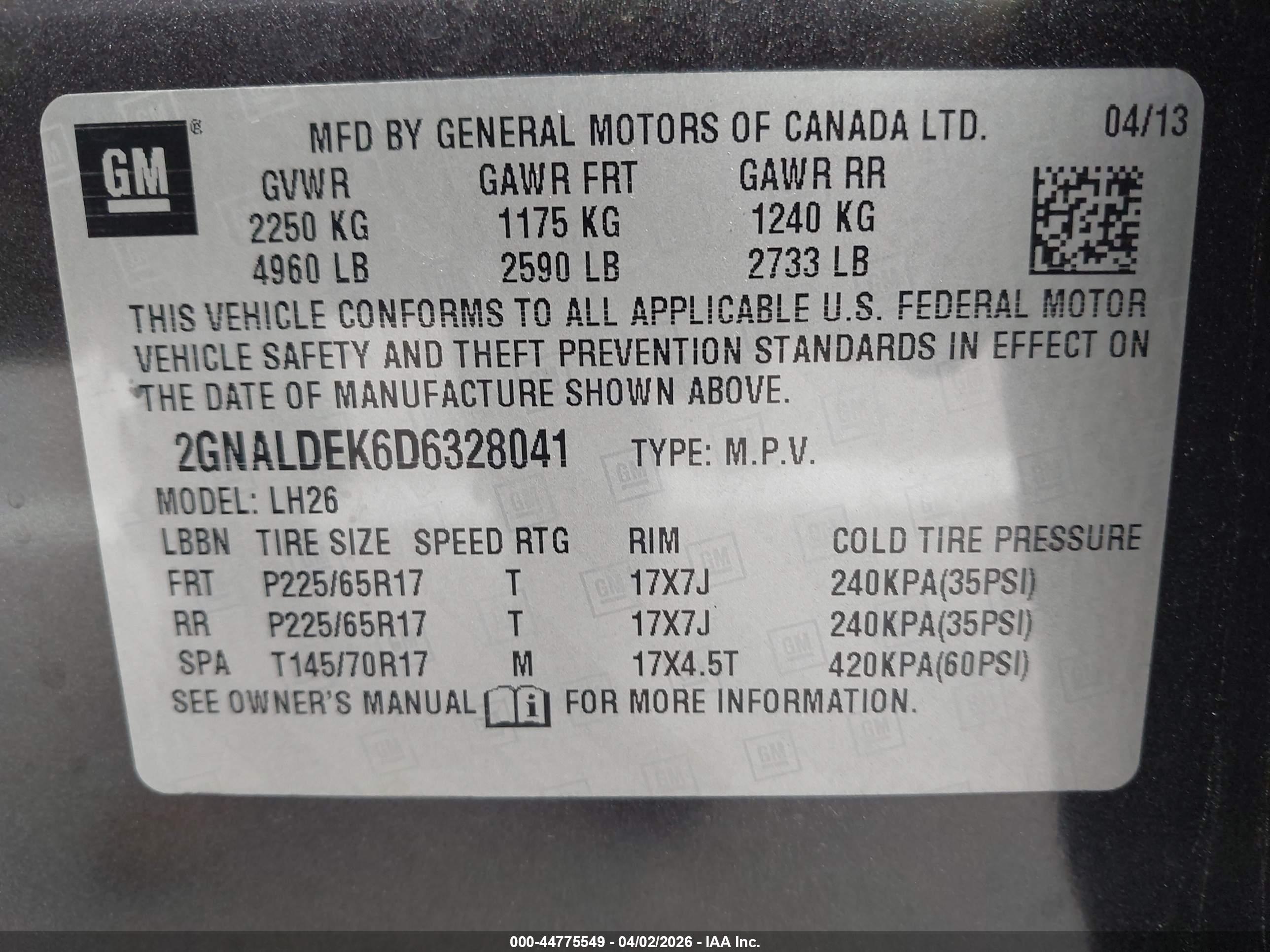 CHEVROLET EQUINOX image 9