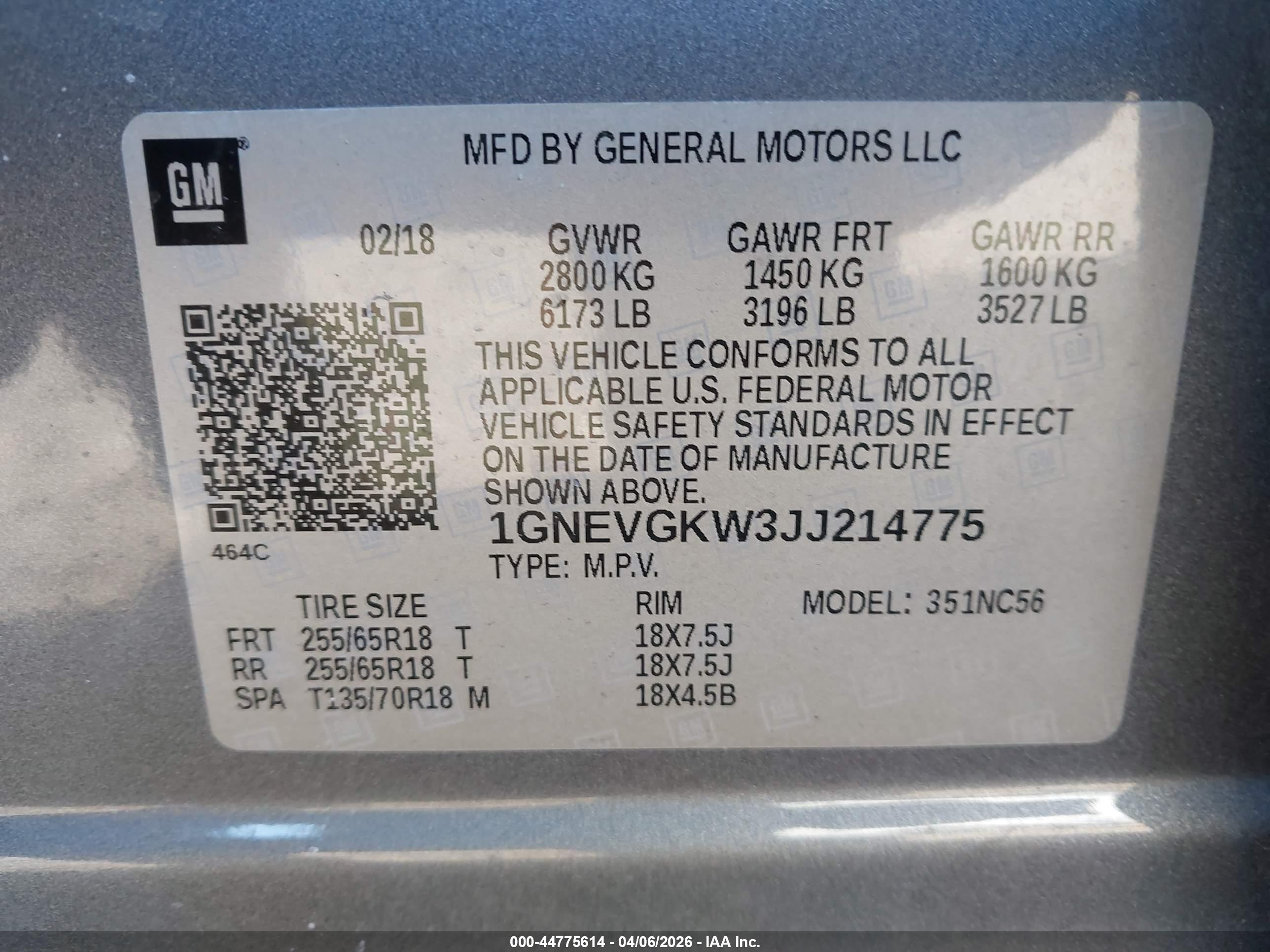 CHEVROLET TRAVERSE image 9