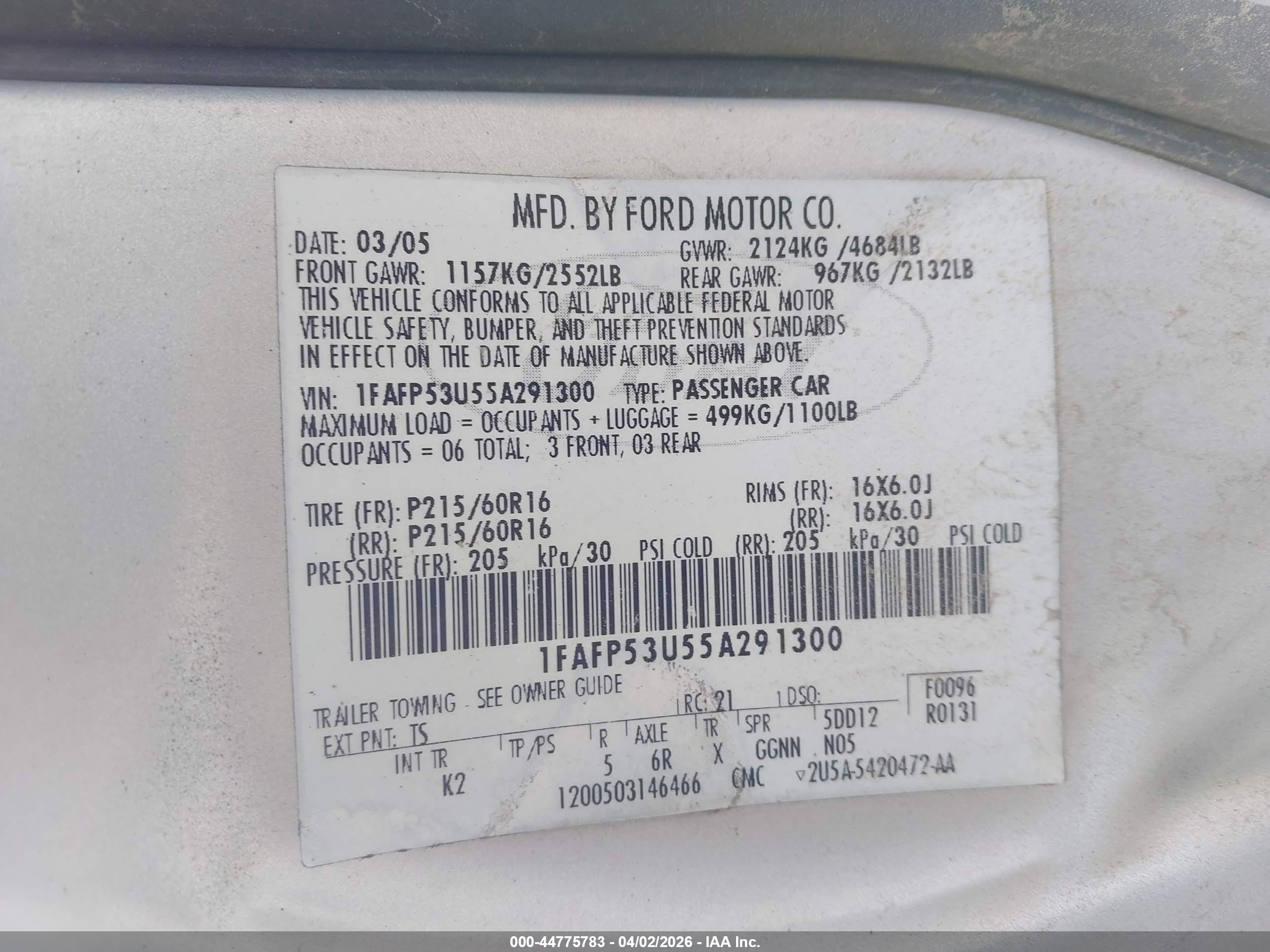FORD TAURUS image 9