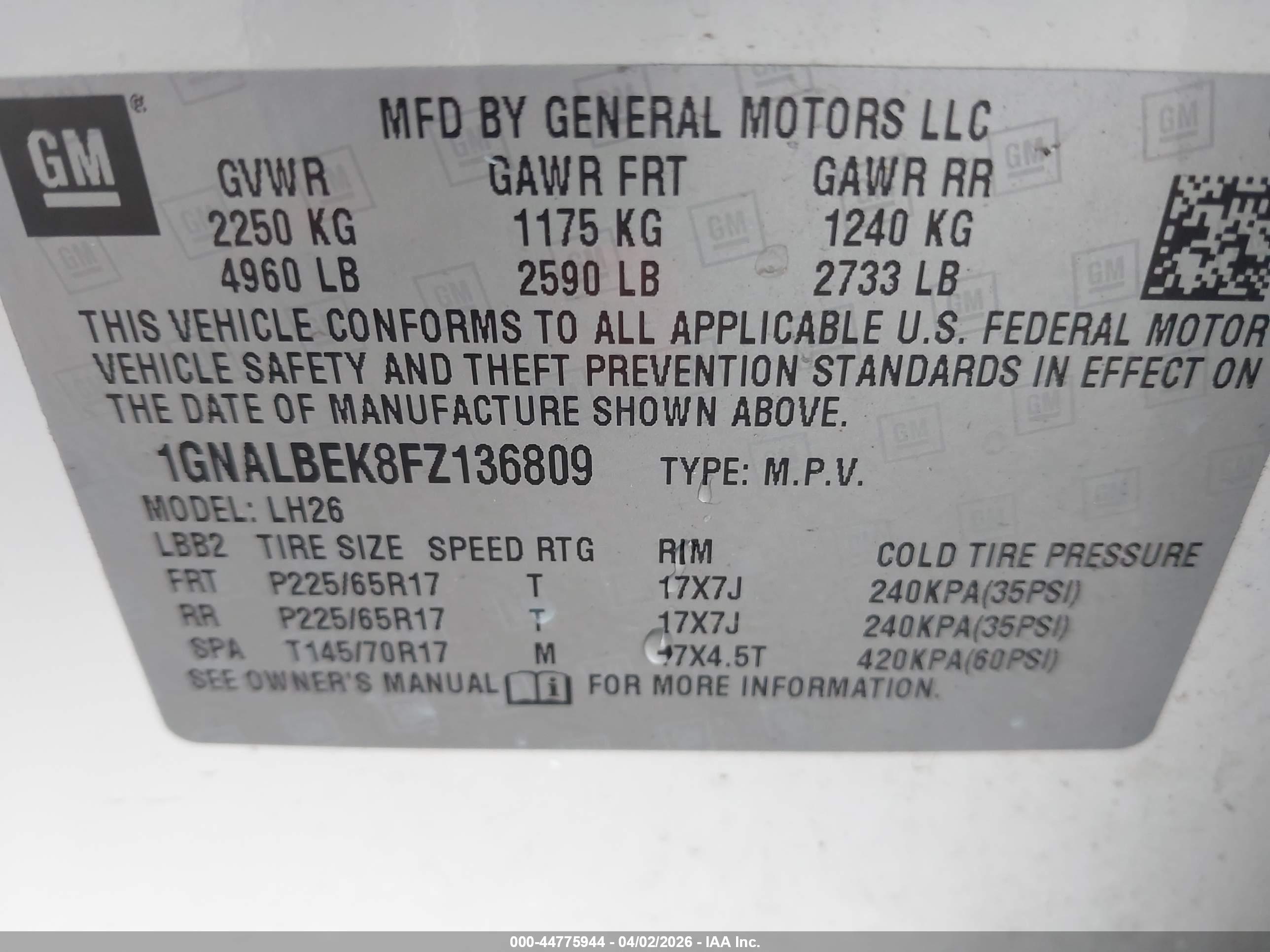 CHEVROLET EQUINOX image 9