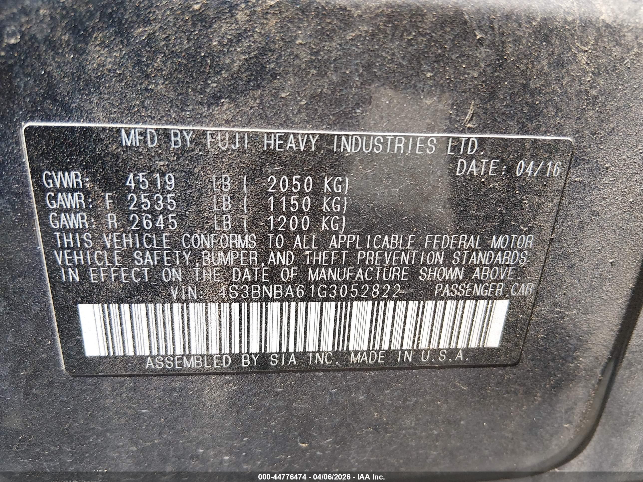SUBARU LEGACY image 9