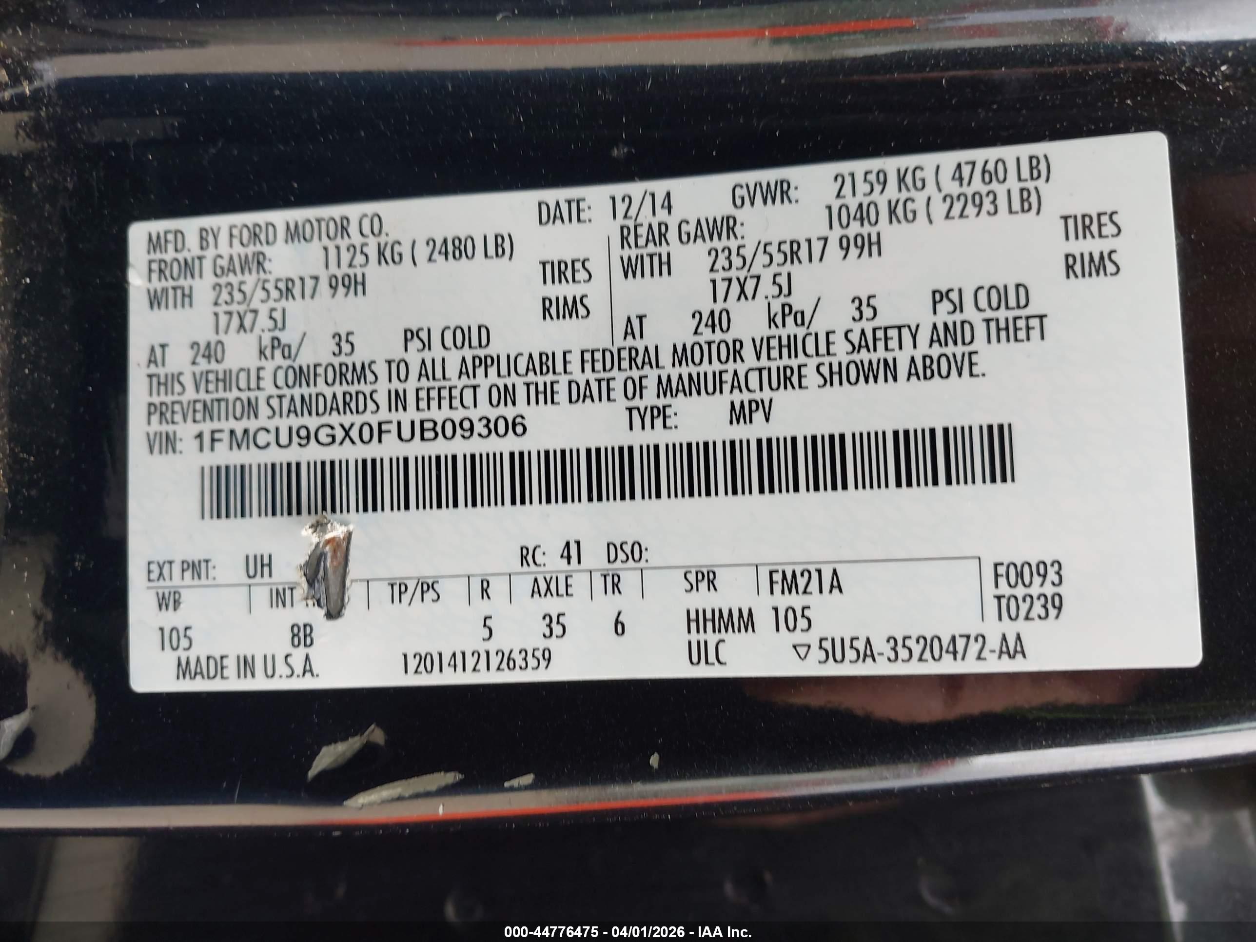 FORD ESCAPE image 9