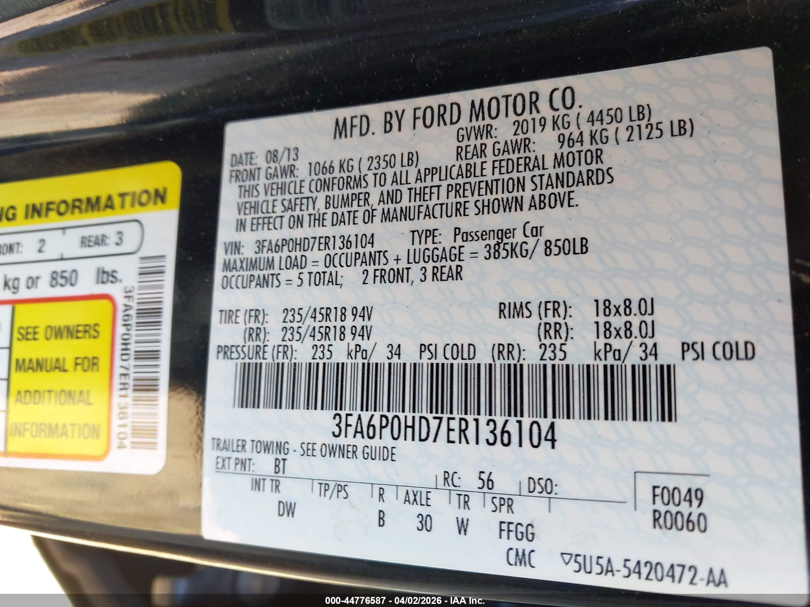 FORD FUSION image 9