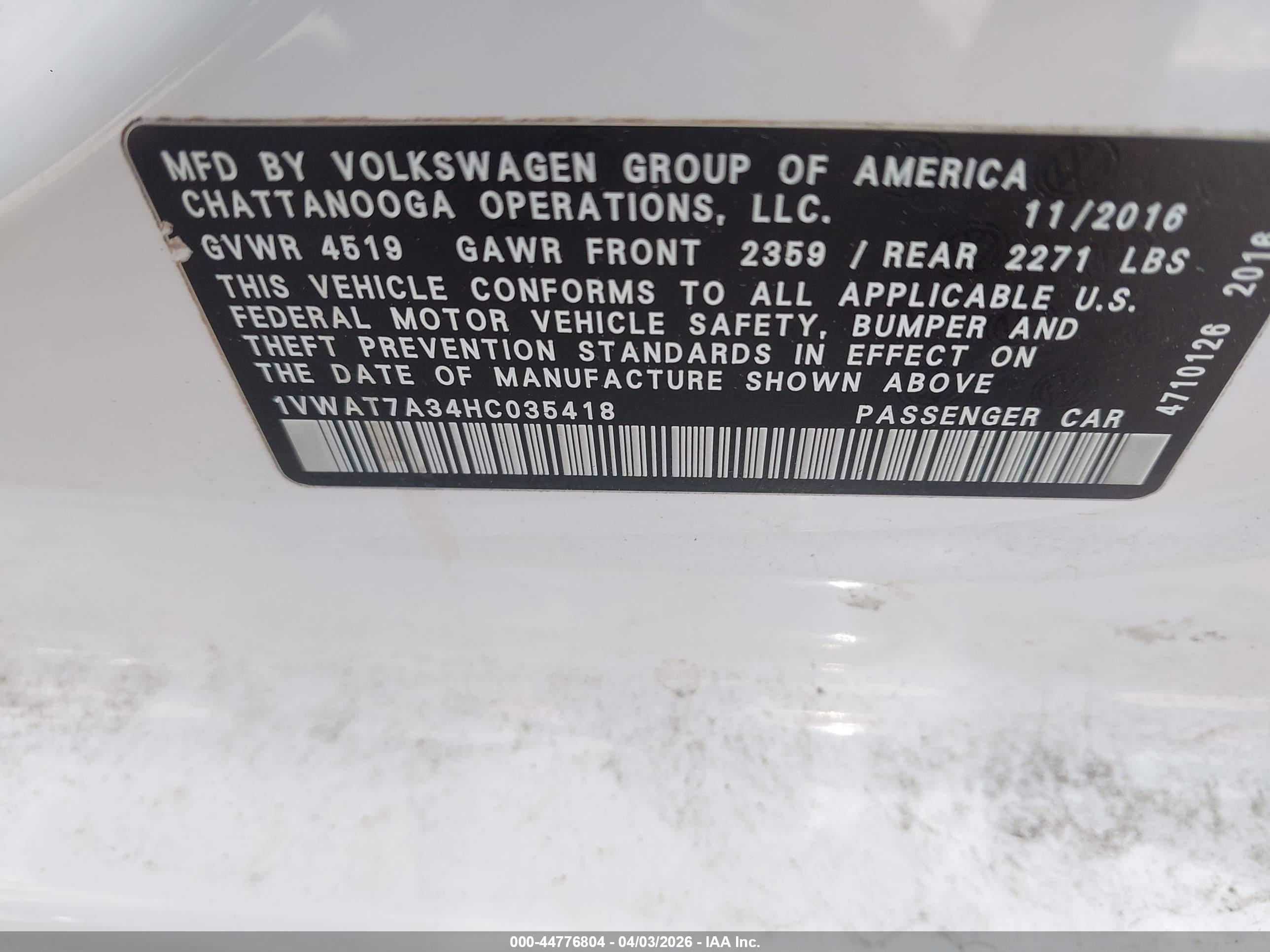 VOLKSWAGEN PASSAT image 9