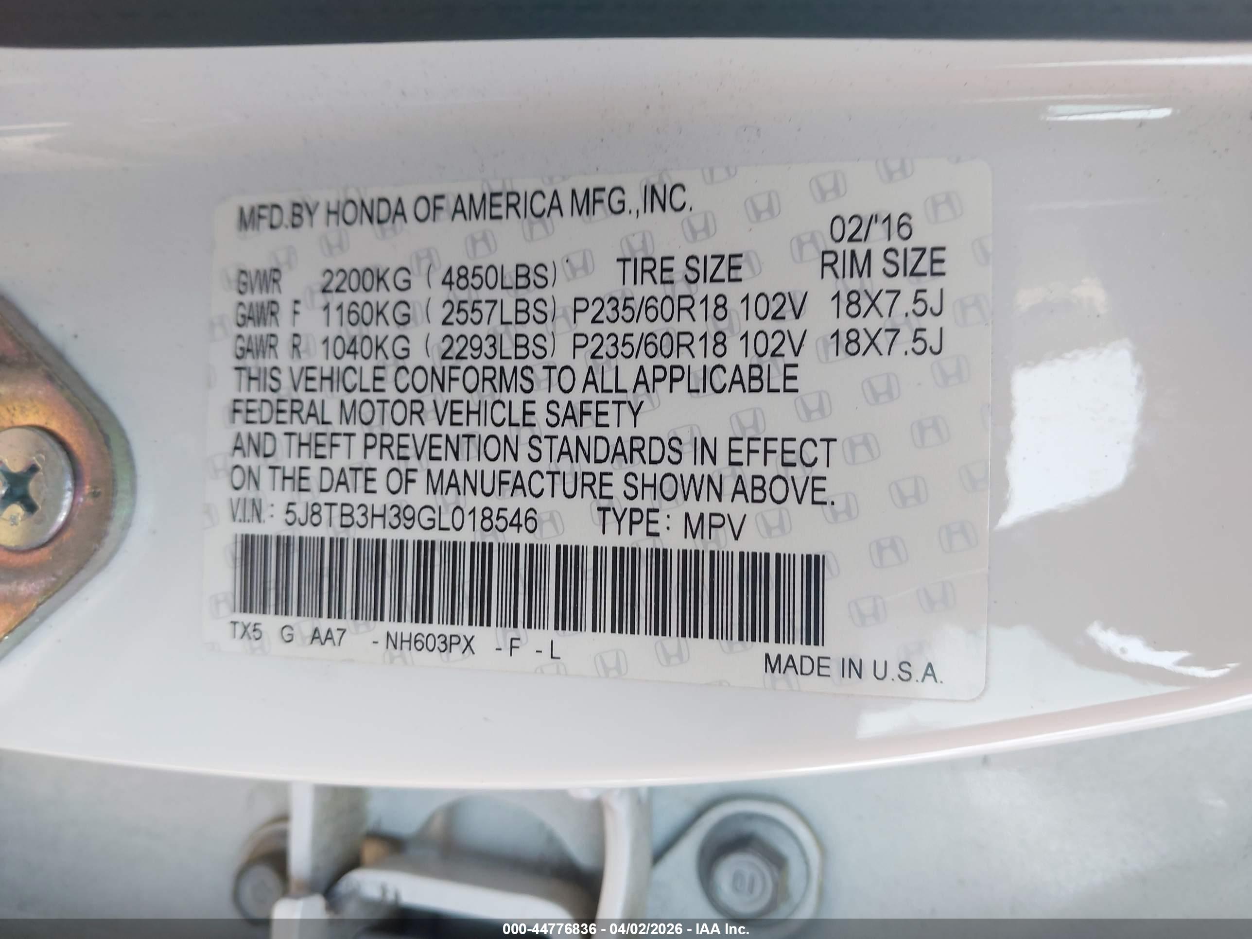 ACURA RDX image 9