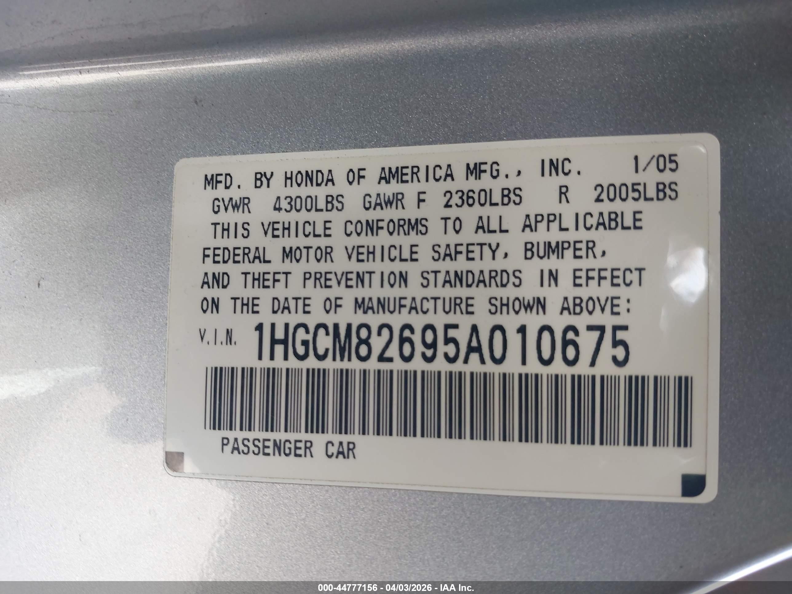 HONDA ACCORD image 9