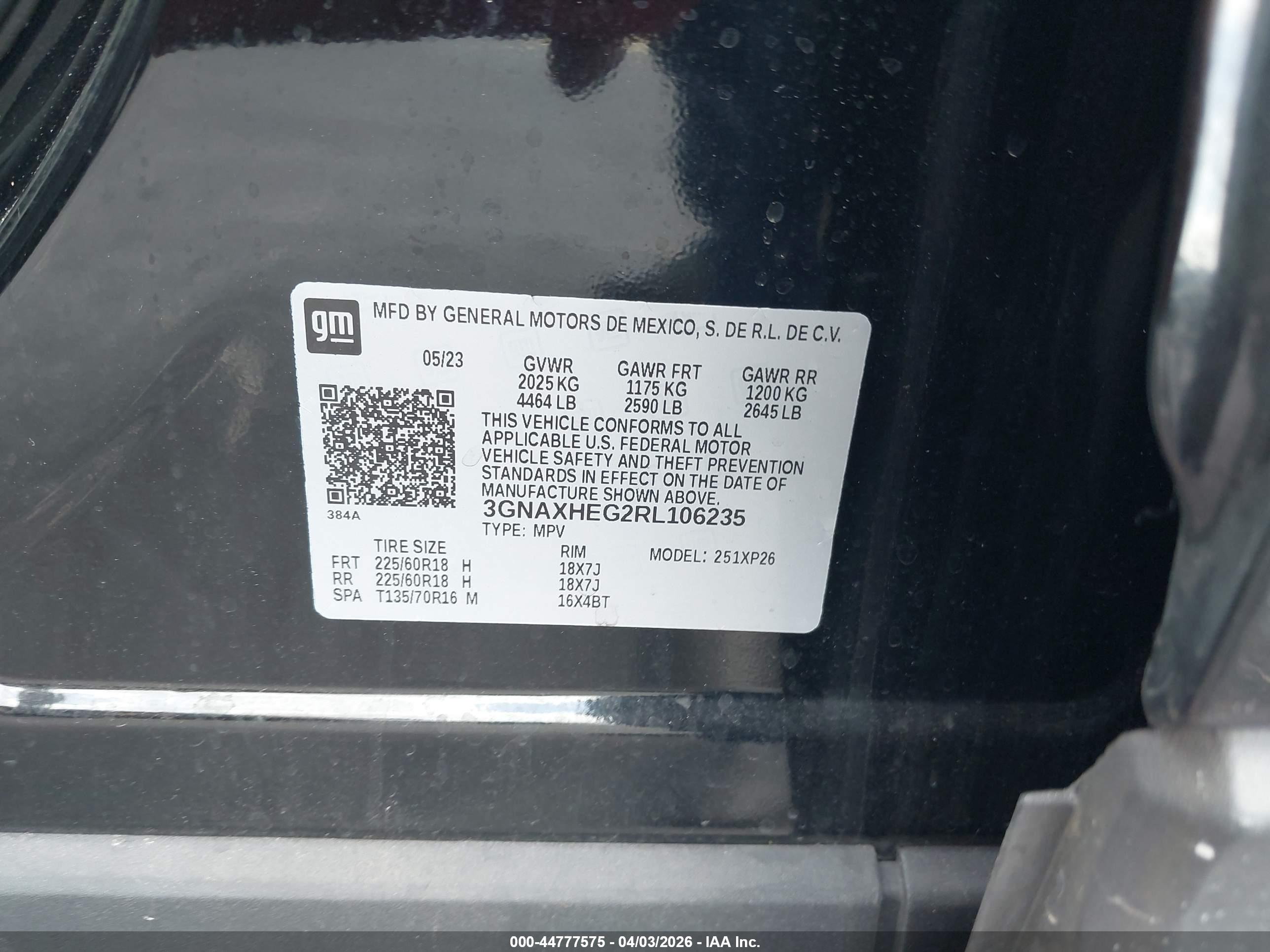 CHEVROLET EQUINOX image 9