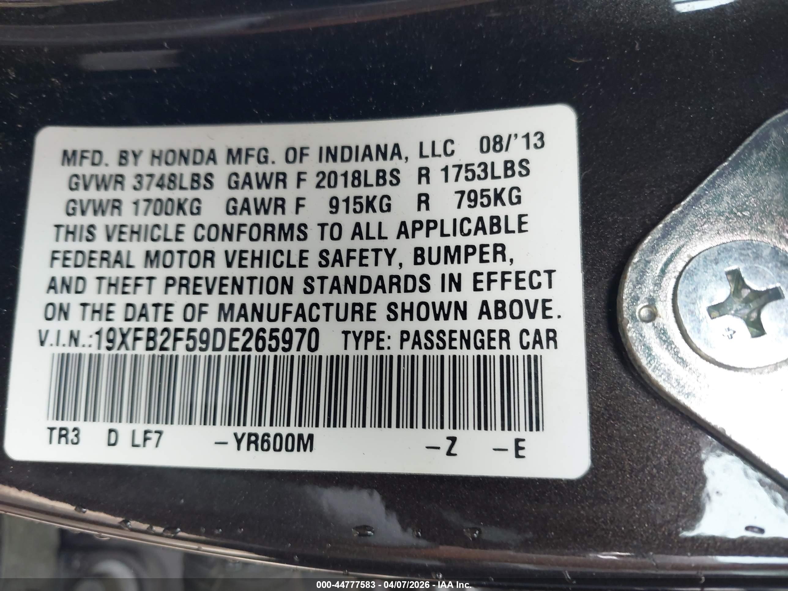 HONDA CIVIC image 9