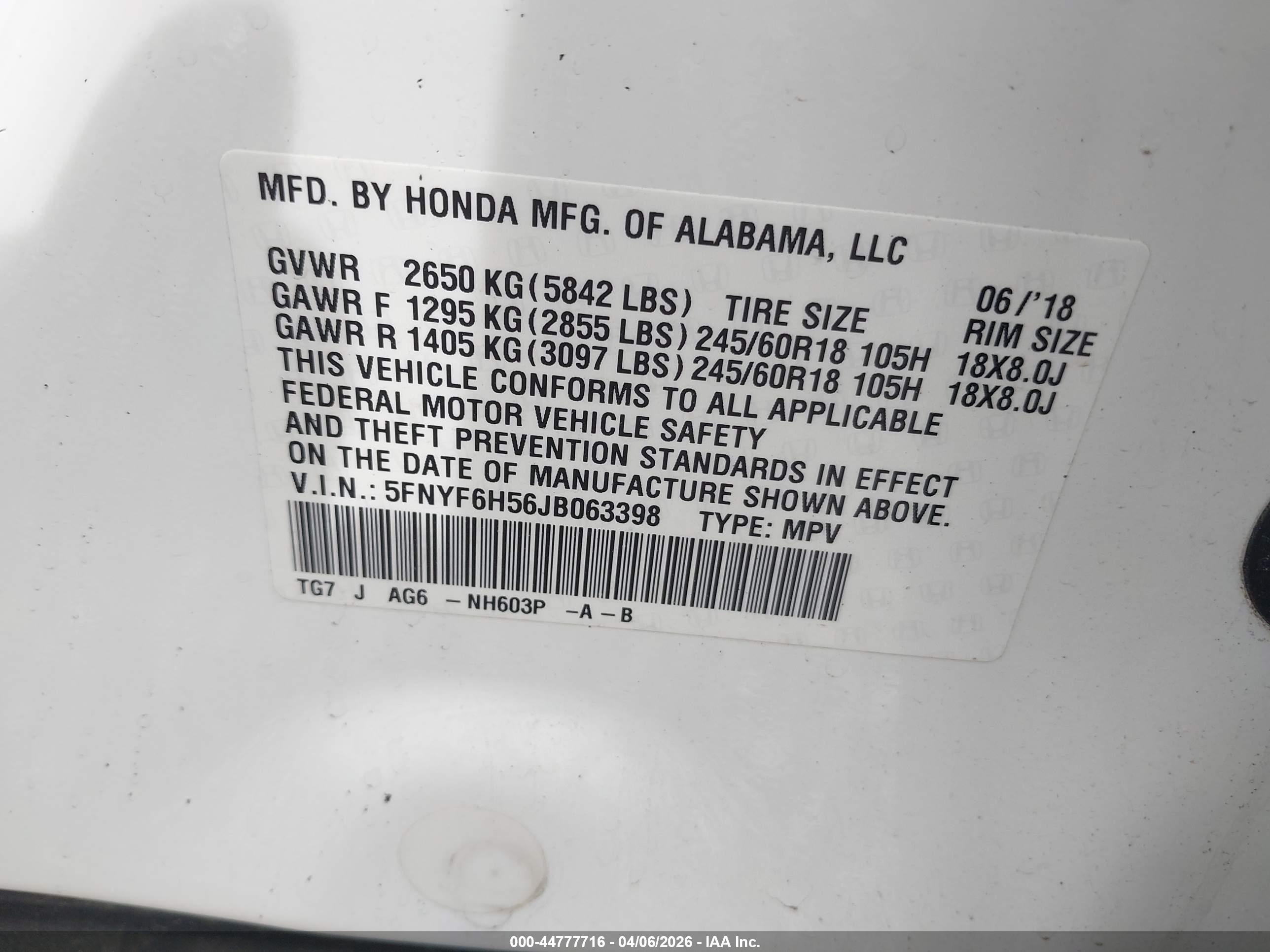 HONDA PILOT image 9