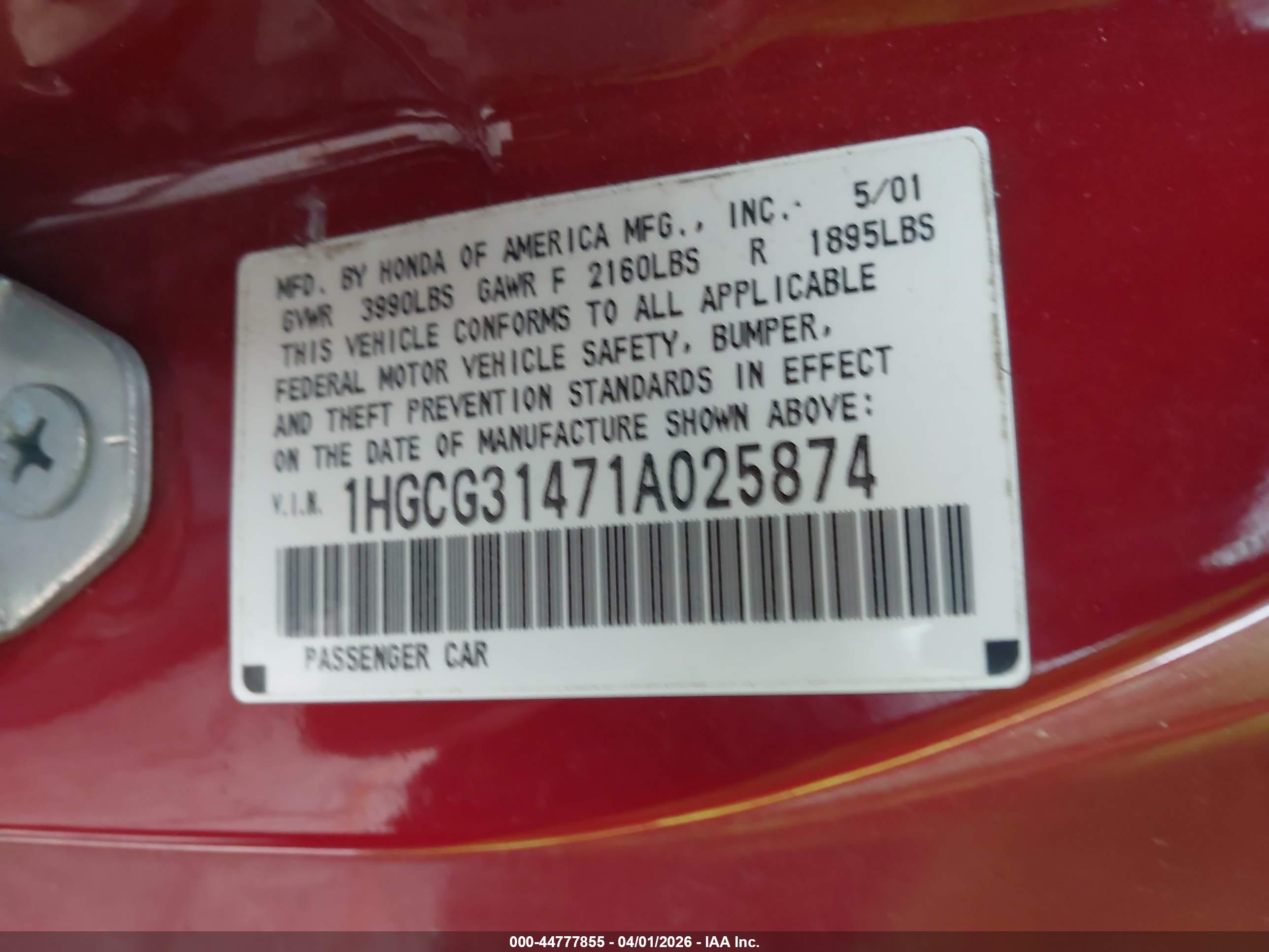 HONDA ACCORD image 9