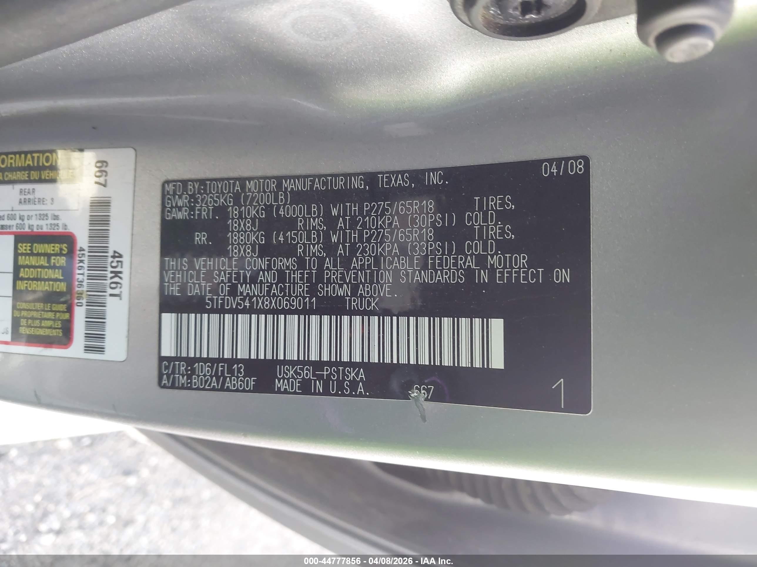 TOYOTA TUNDRA image 9