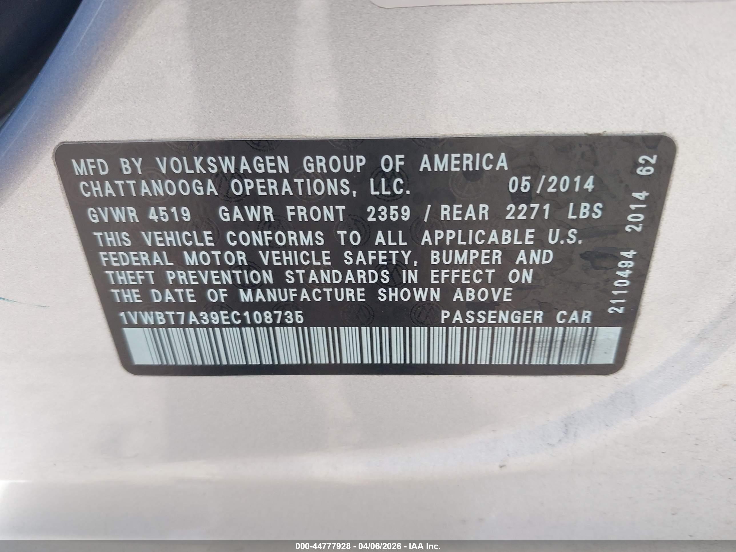 VOLKSWAGEN PASSAT image 9