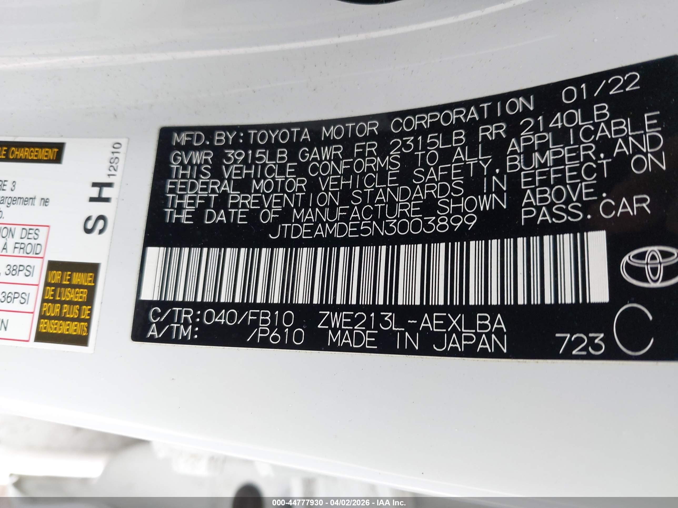 TOYOTA COROLLA image 9
