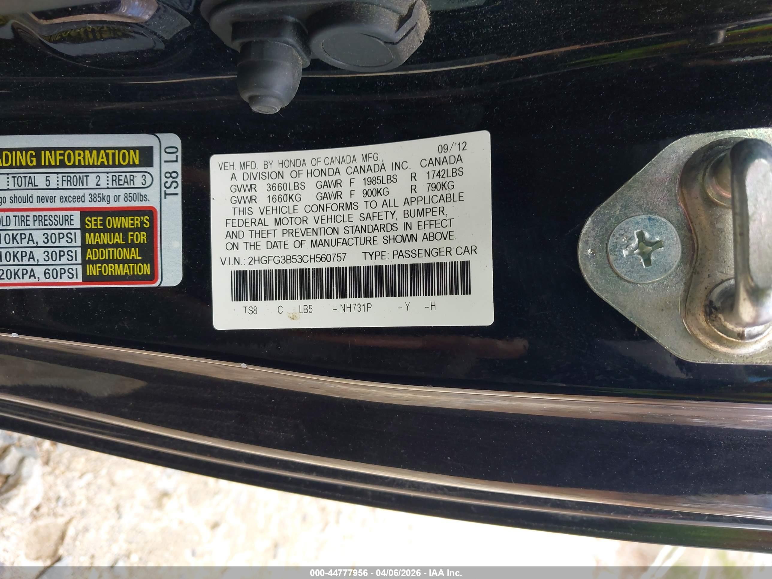 HONDA CIVIC image 9