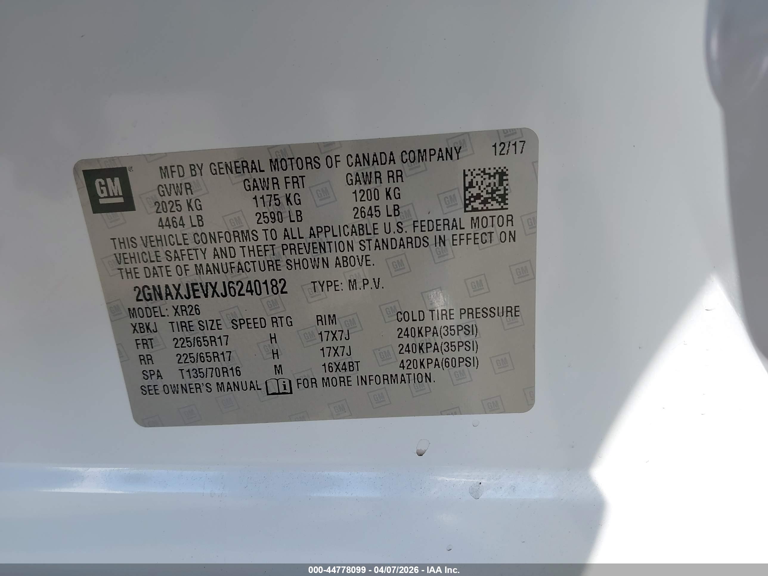 CHEVROLET EQUINOX image 9