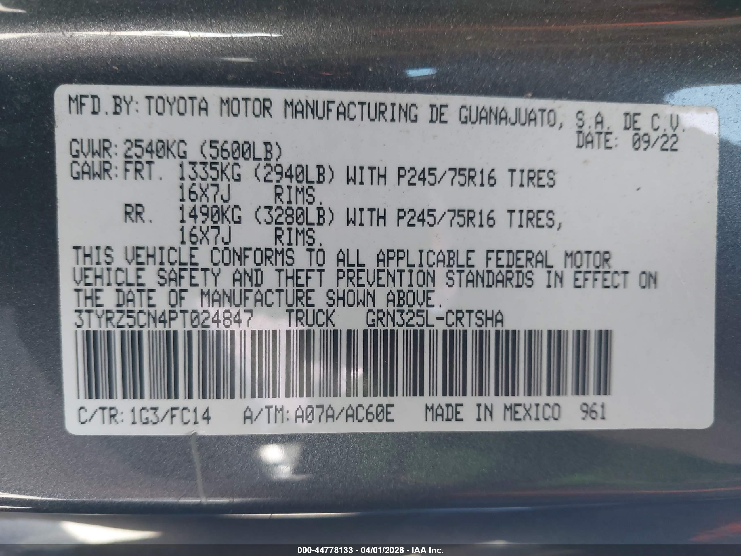 TOYOTA TACOMA image 9