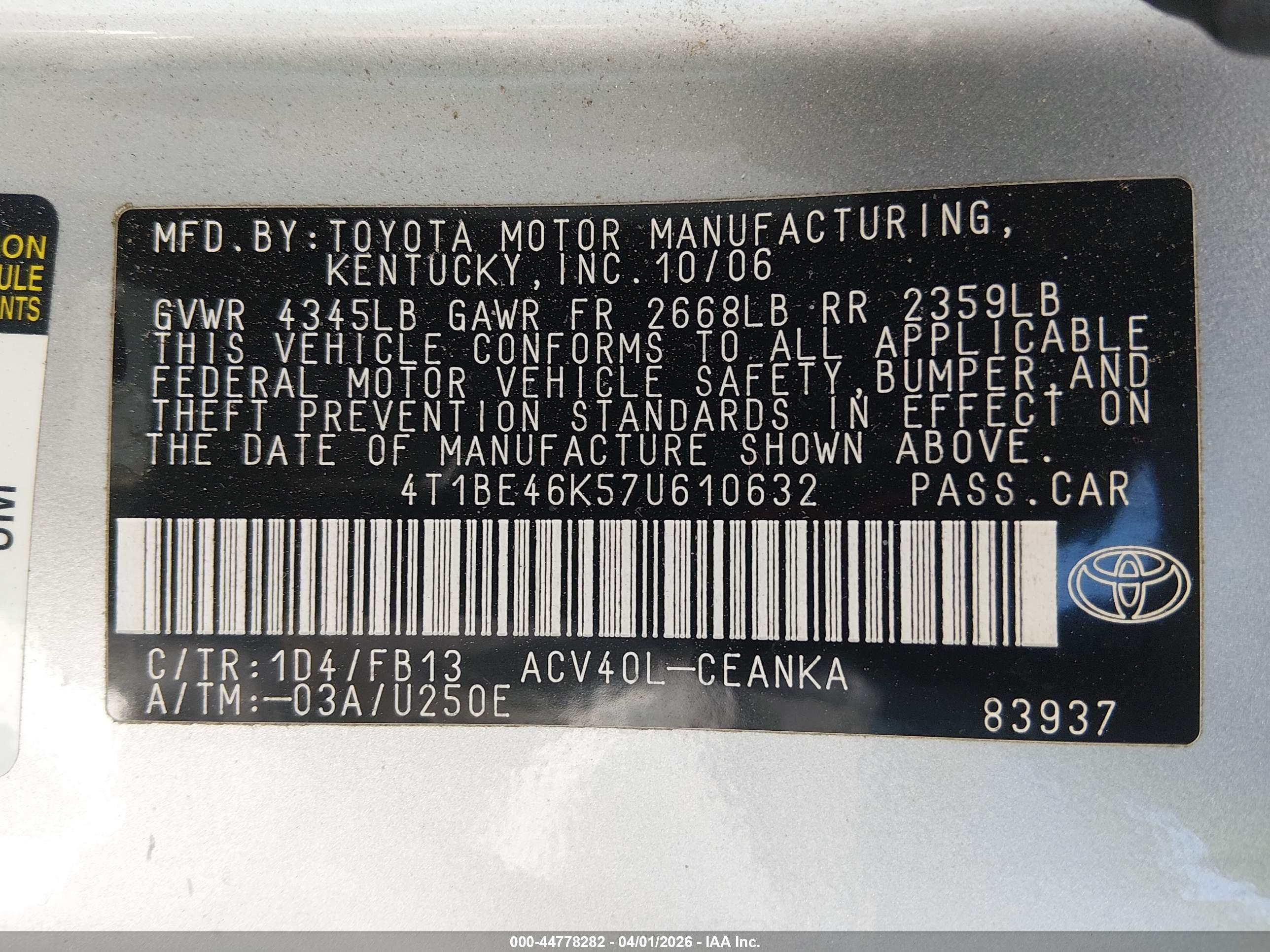 TOYOTA CAMRY image 9