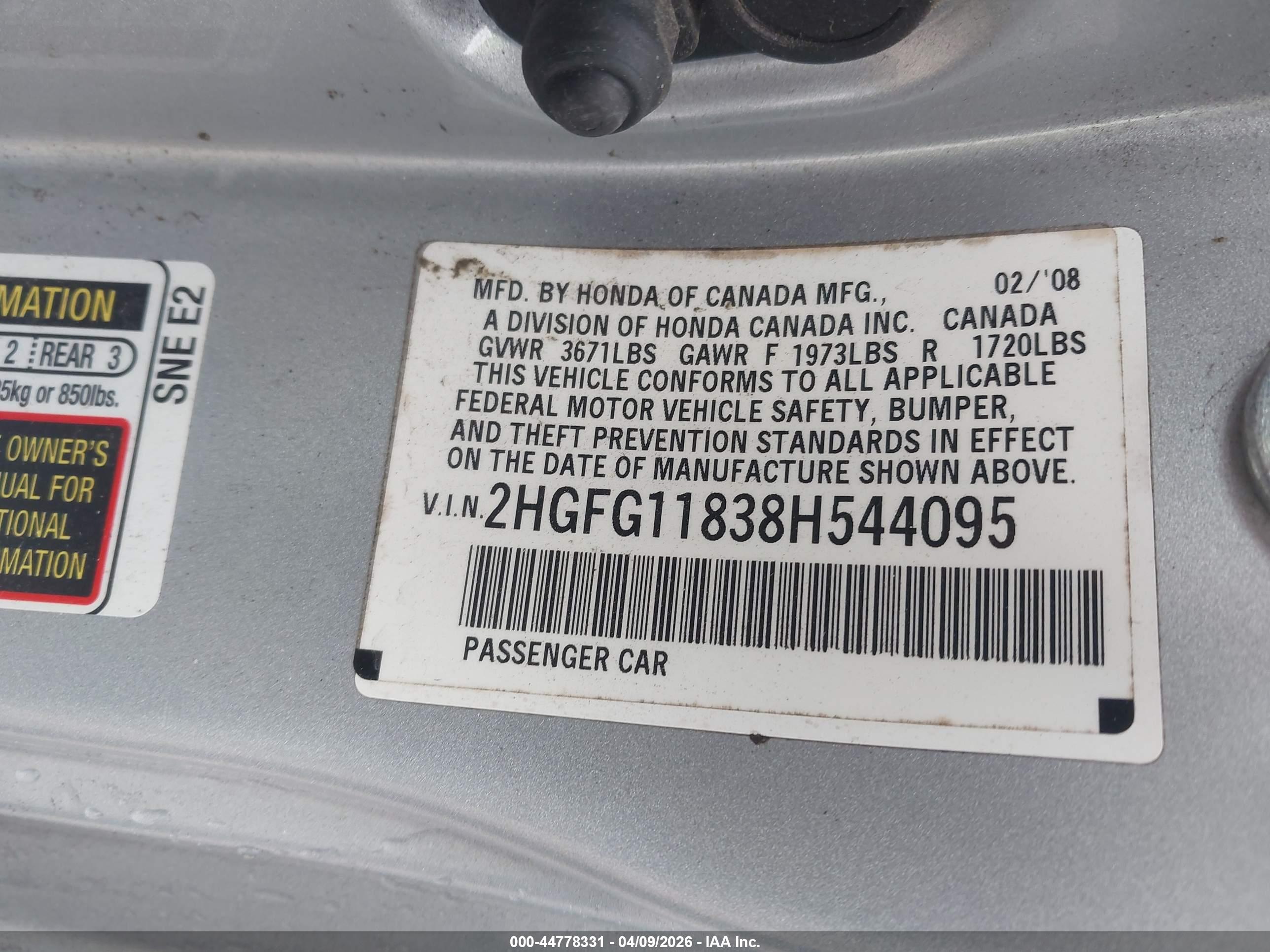 HONDA CIVIC image 9