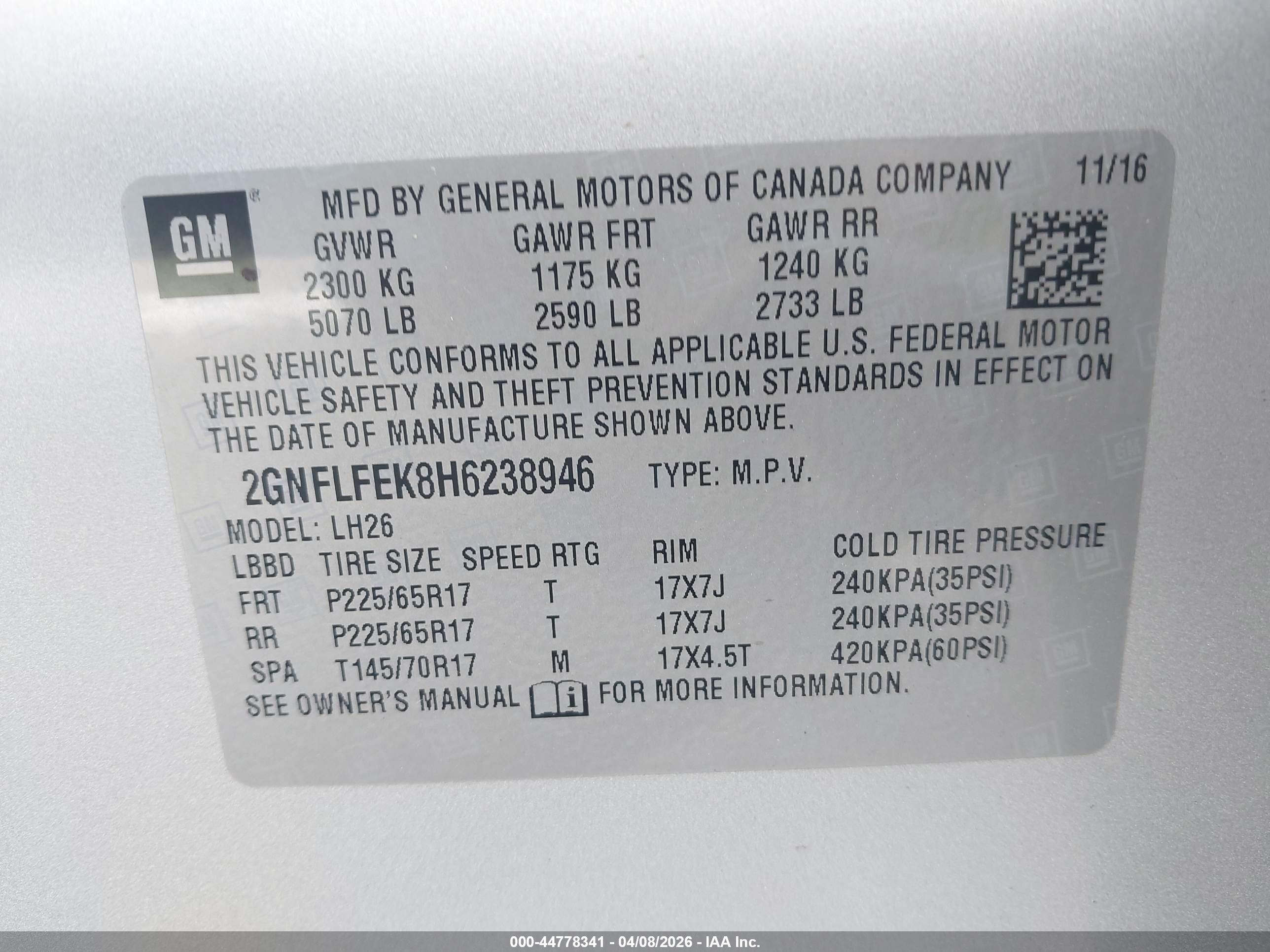 CHEVROLET EQUINOX image 9