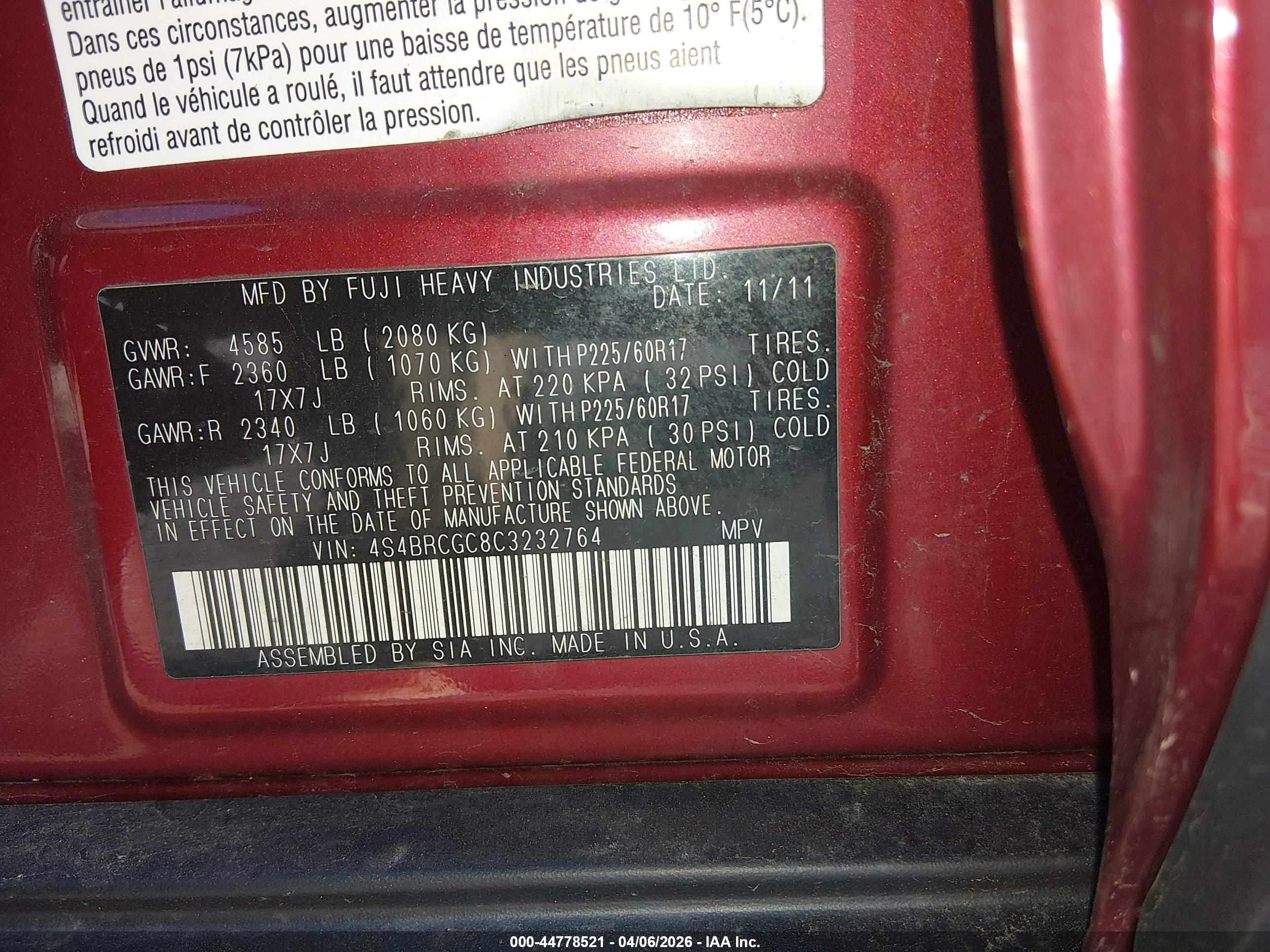 SUBARU OUTBACK image 9