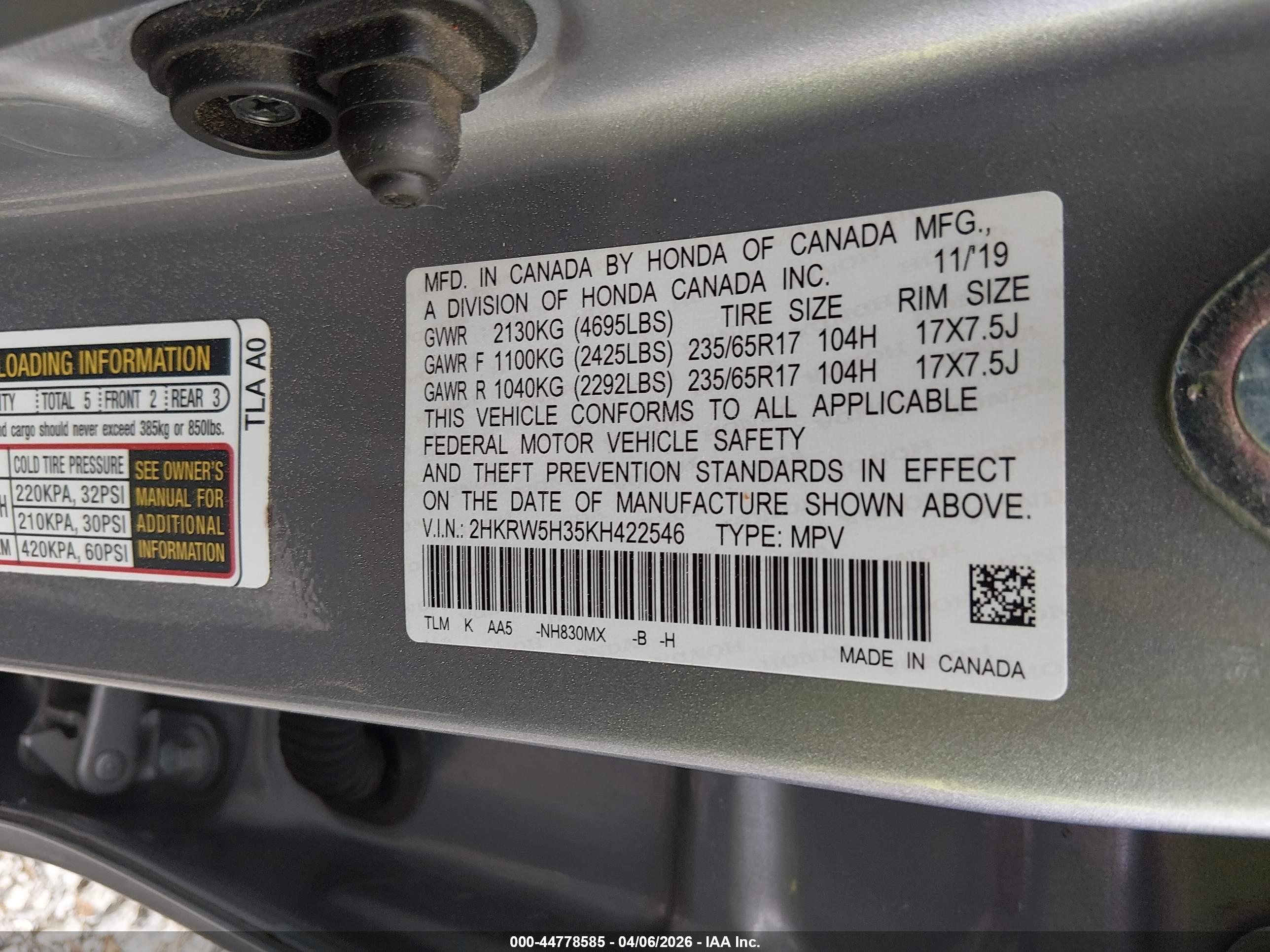 HONDA CR-V image 9