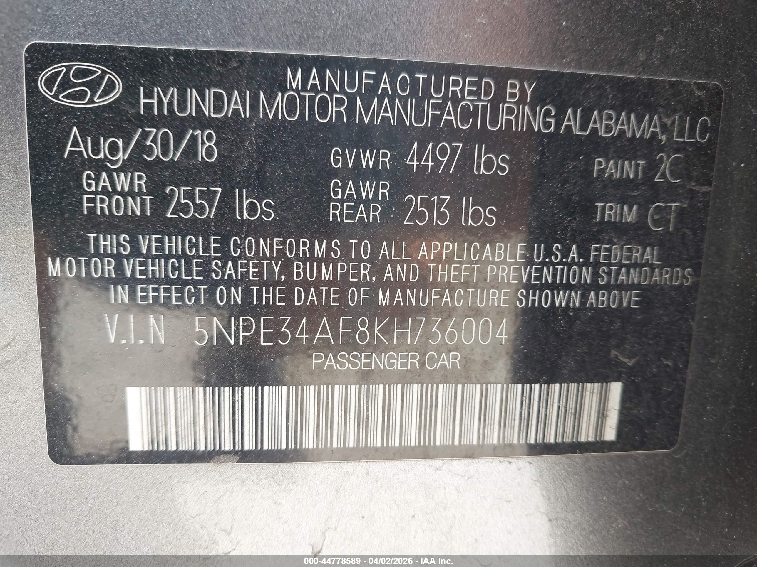 HYUNDAI SONATA image 9