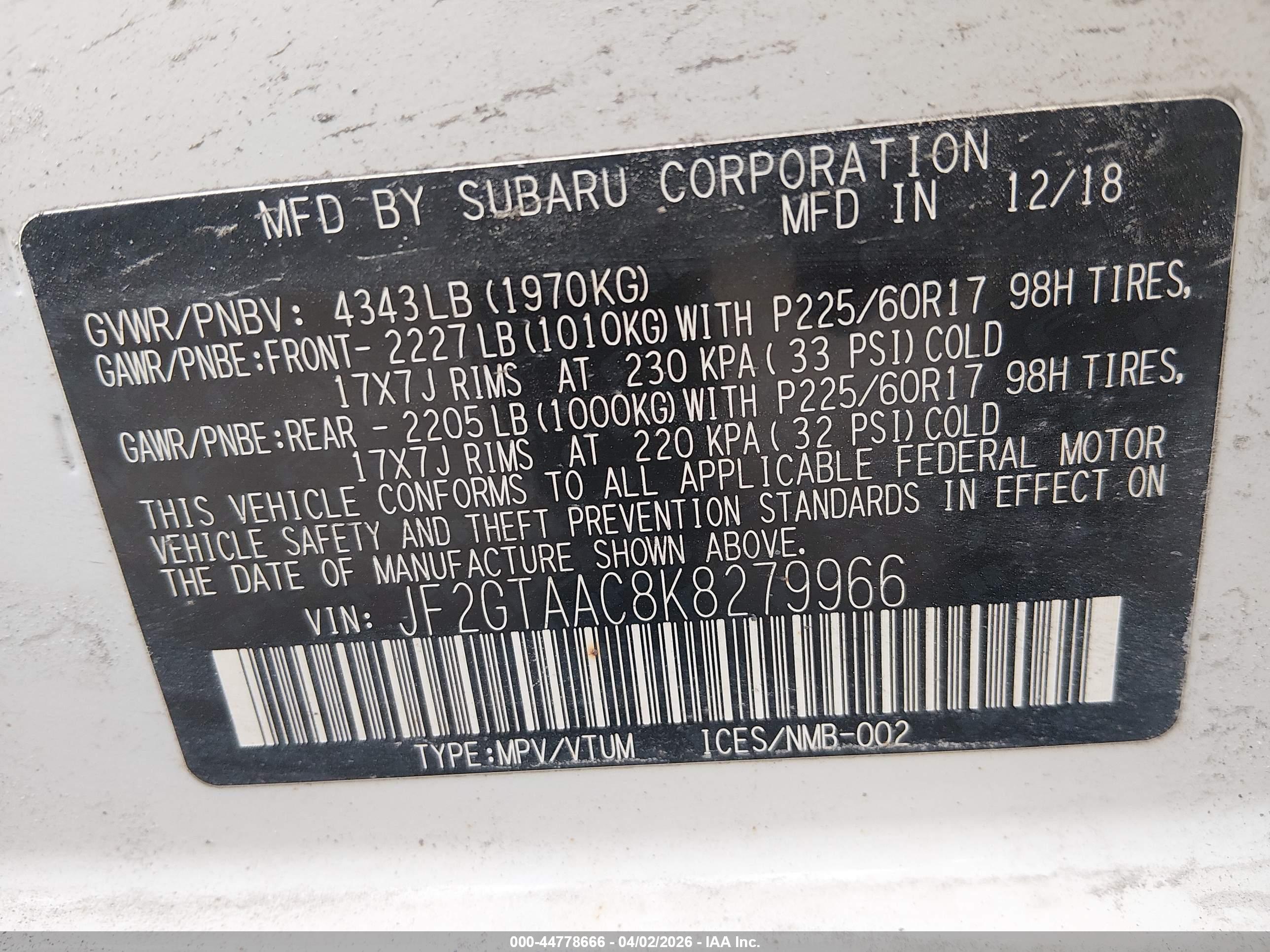SUBARU CROSSTREK image 9