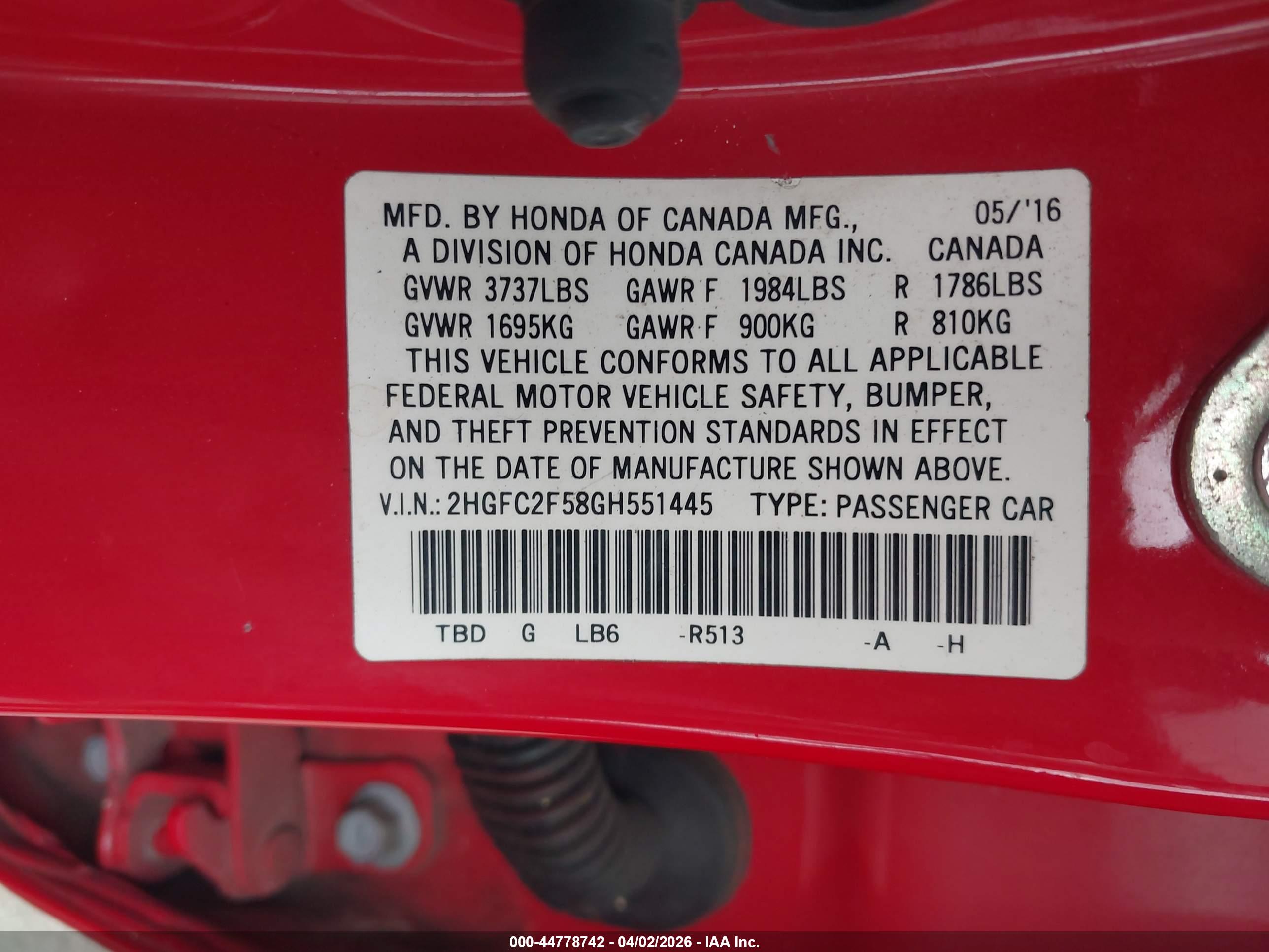 HONDA CIVIC image 9