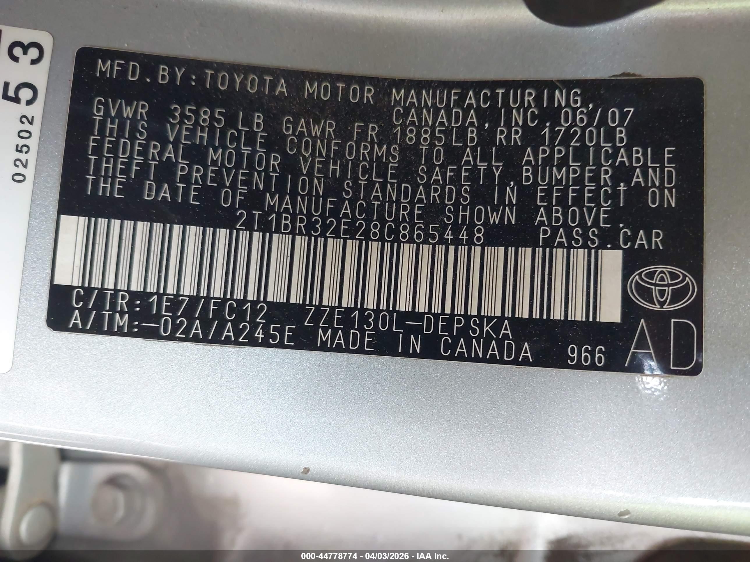 TOYOTA COROLLA image 9
