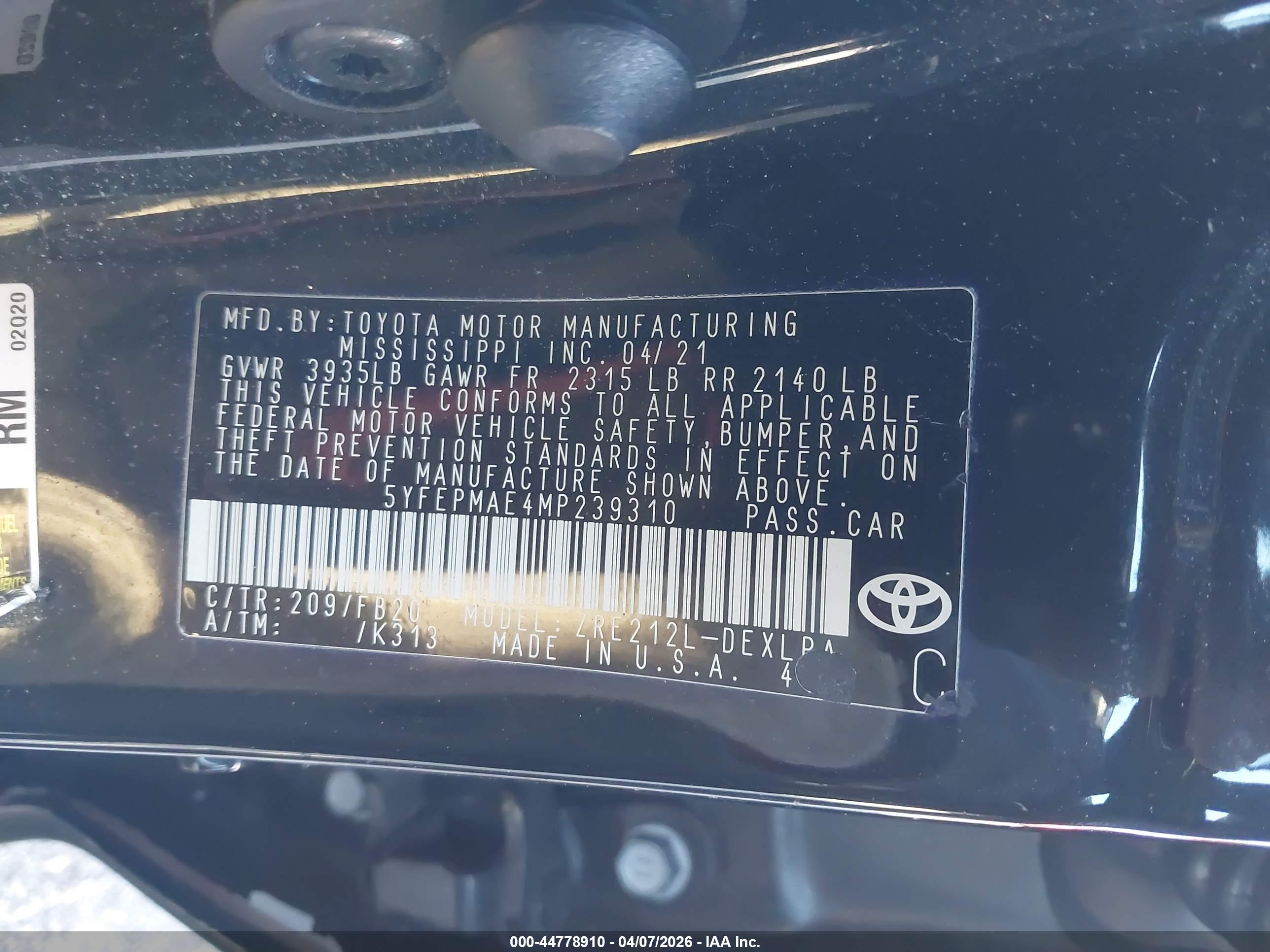 TOYOTA COROLLA image 9