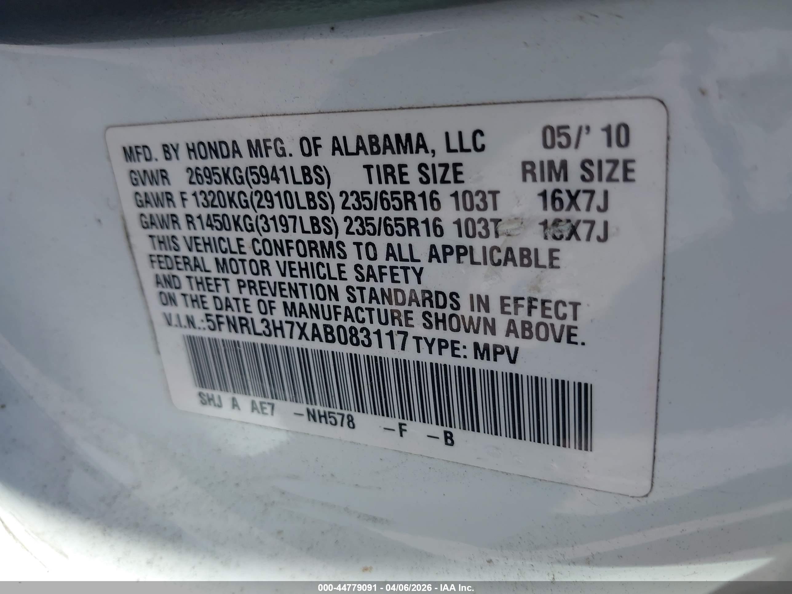 HONDA ODYSSEY image 9