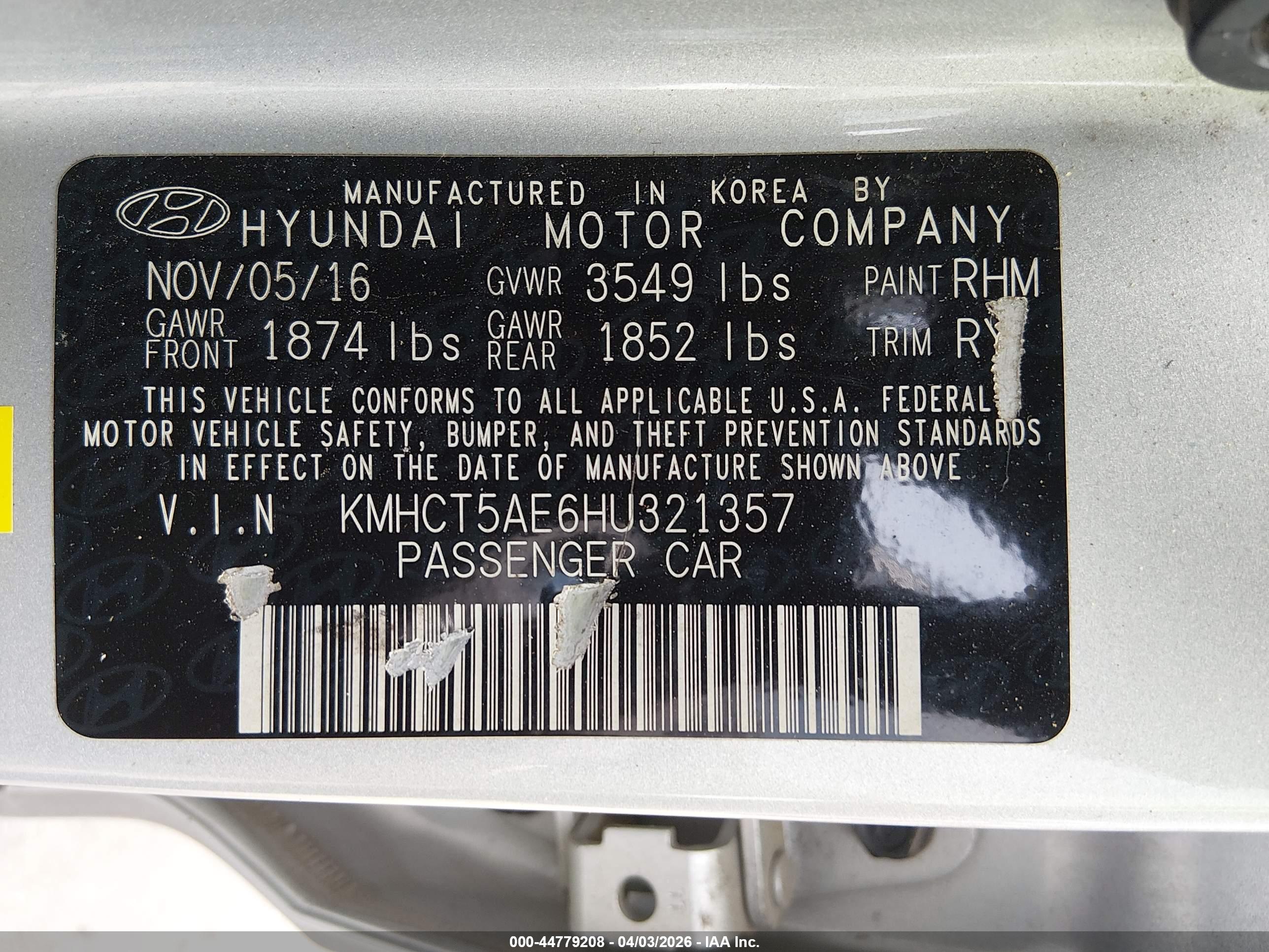 HYUNDAI ACCENT image 9