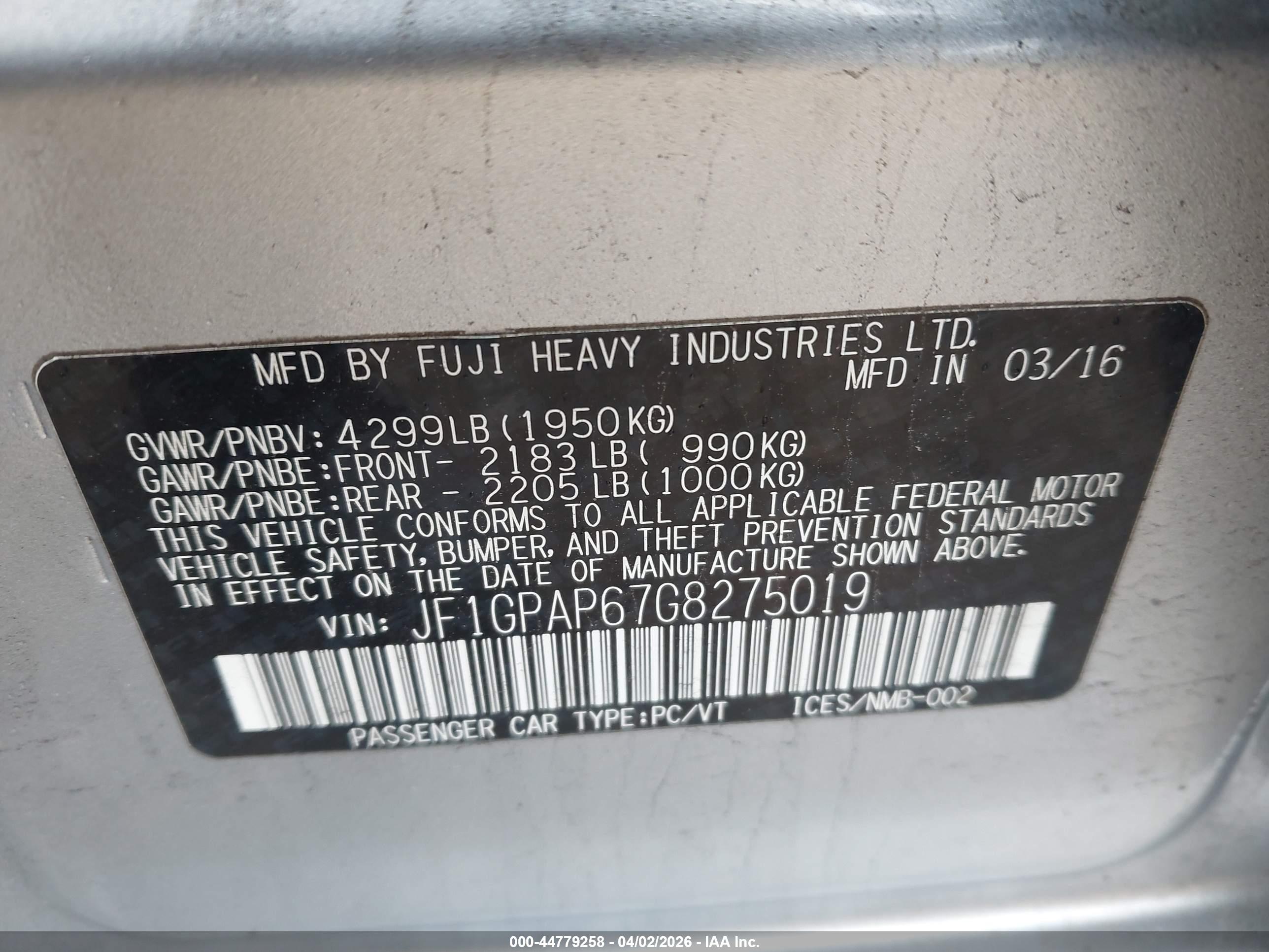 SUBARU IMPREZA image 9