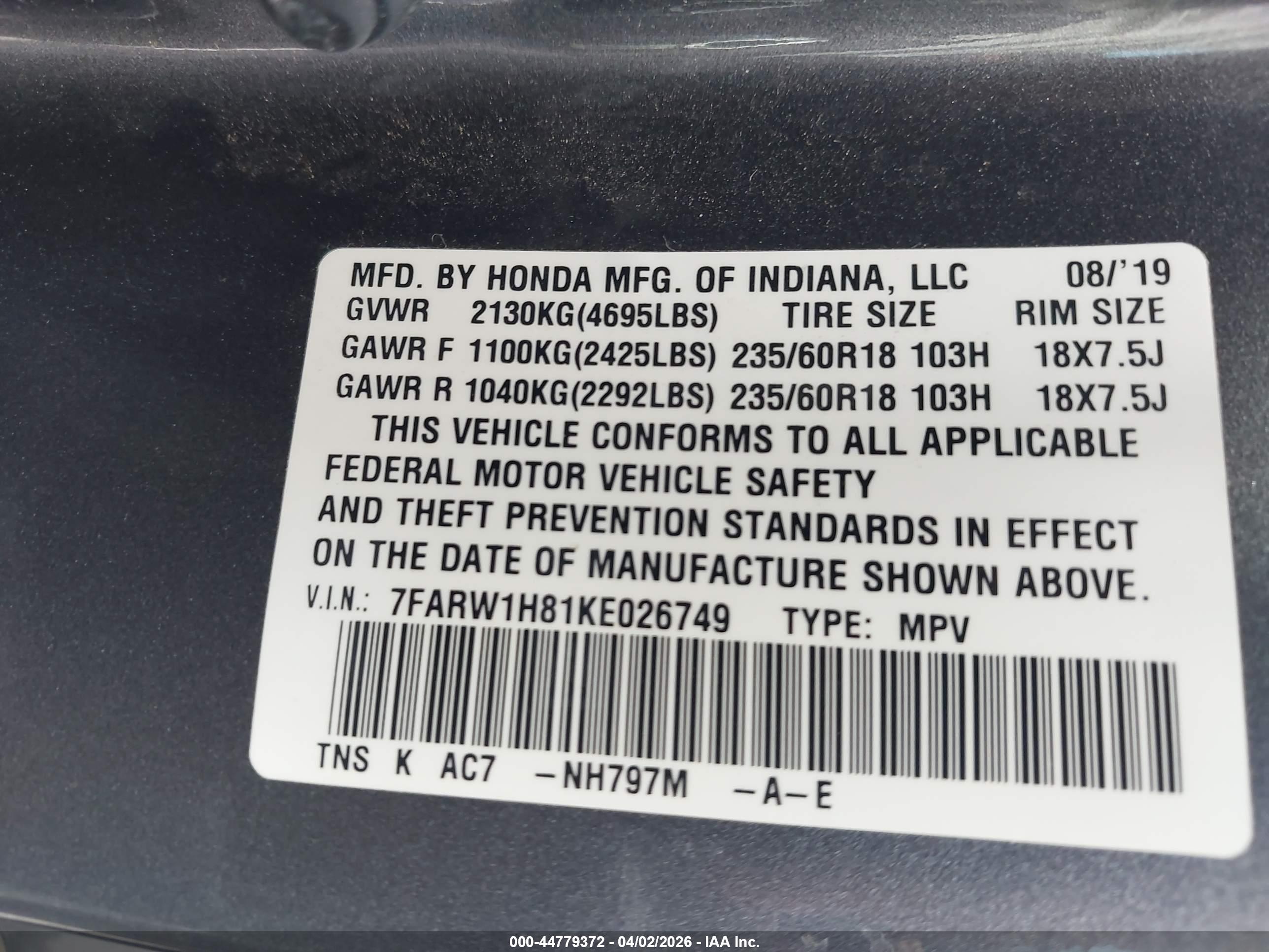 HONDA CR-V image 9