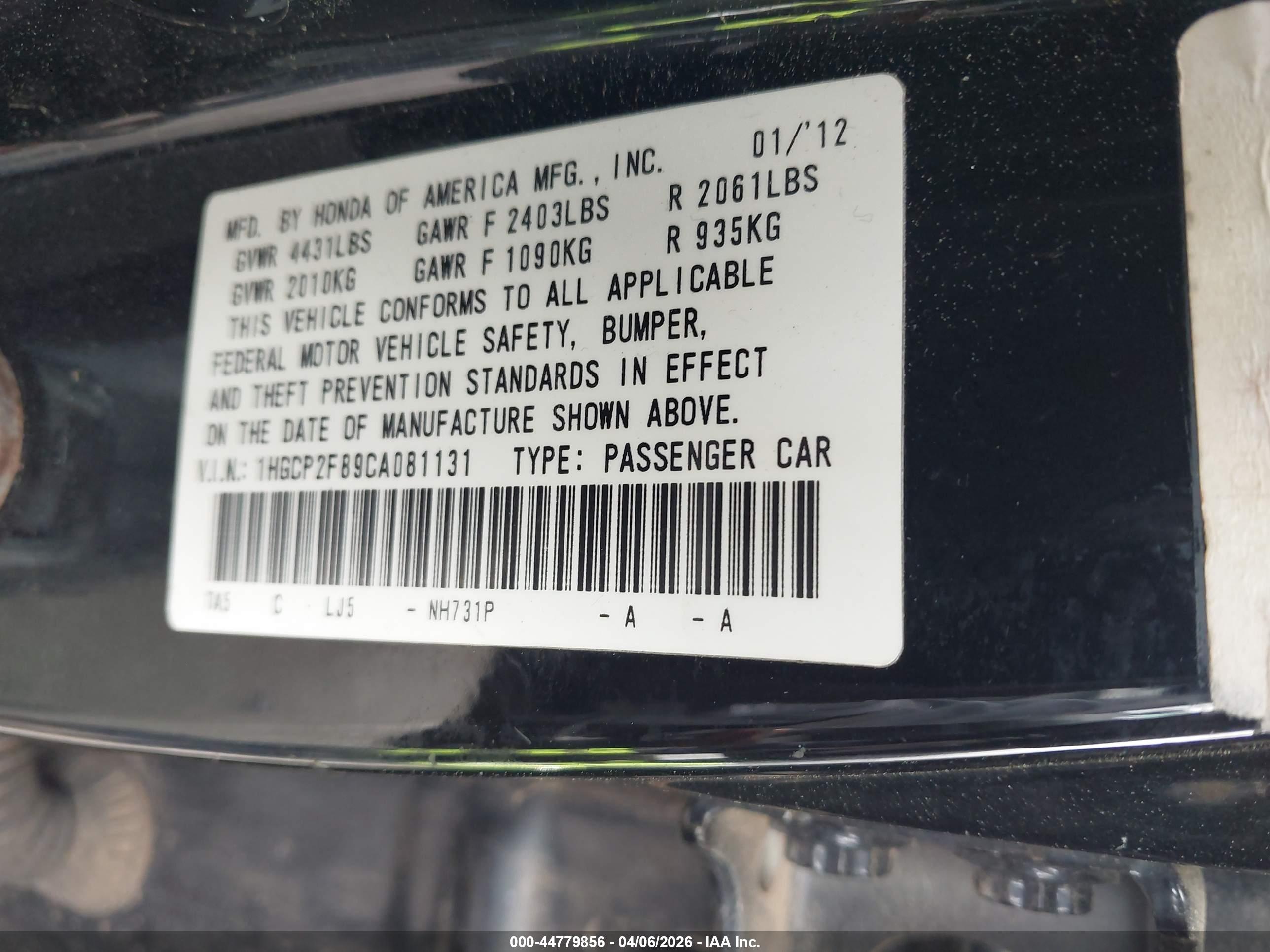 HONDA ACCORD image 9