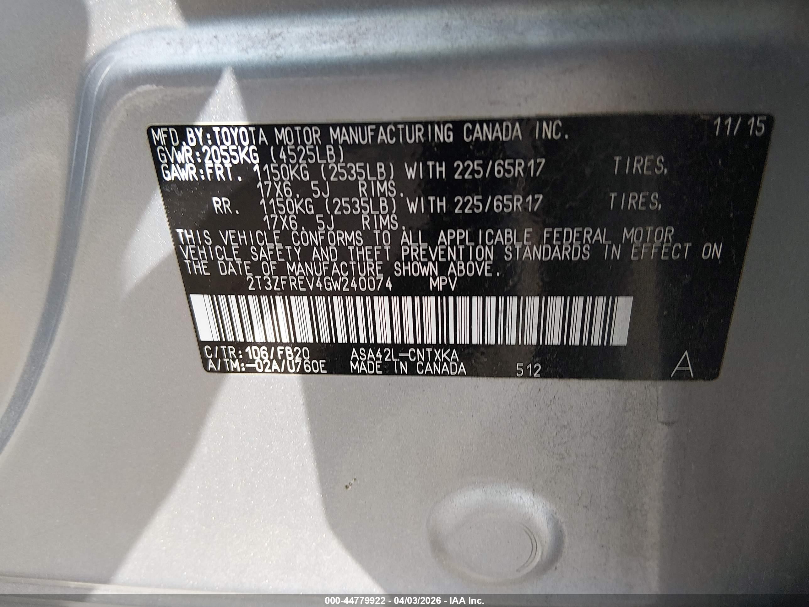 TOYOTA RAV4 image 9