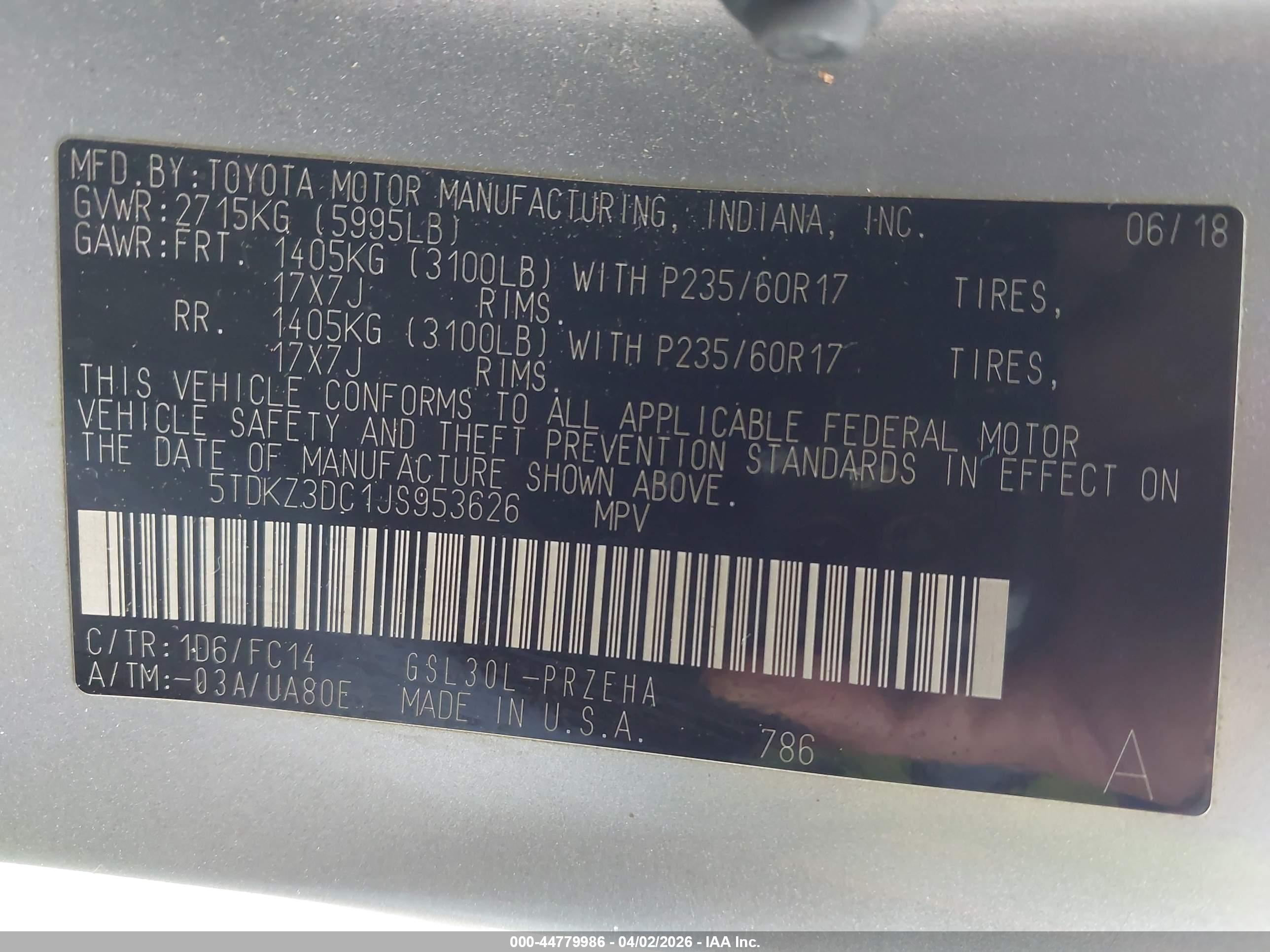 TOYOTA SIENNA image 9