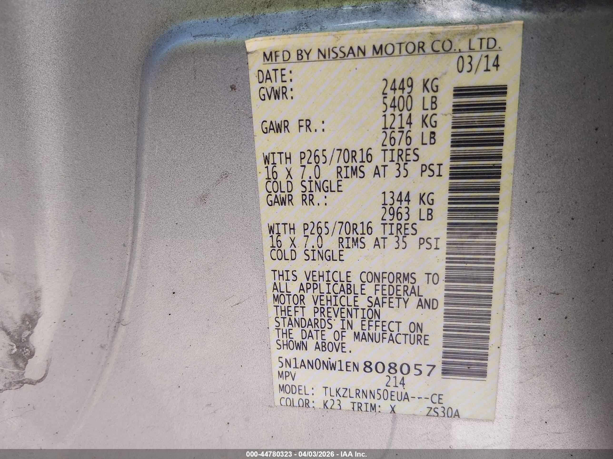 NISSAN XTERRA image 9