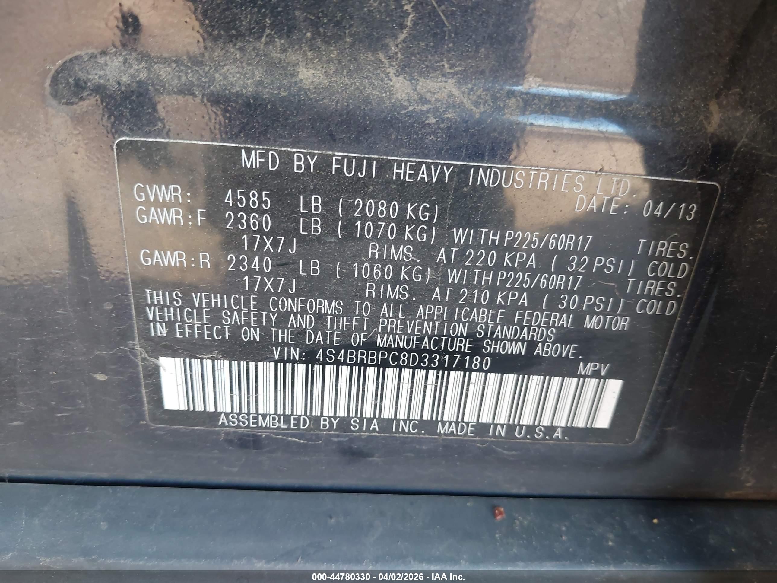SUBARU OUTBACK image 9