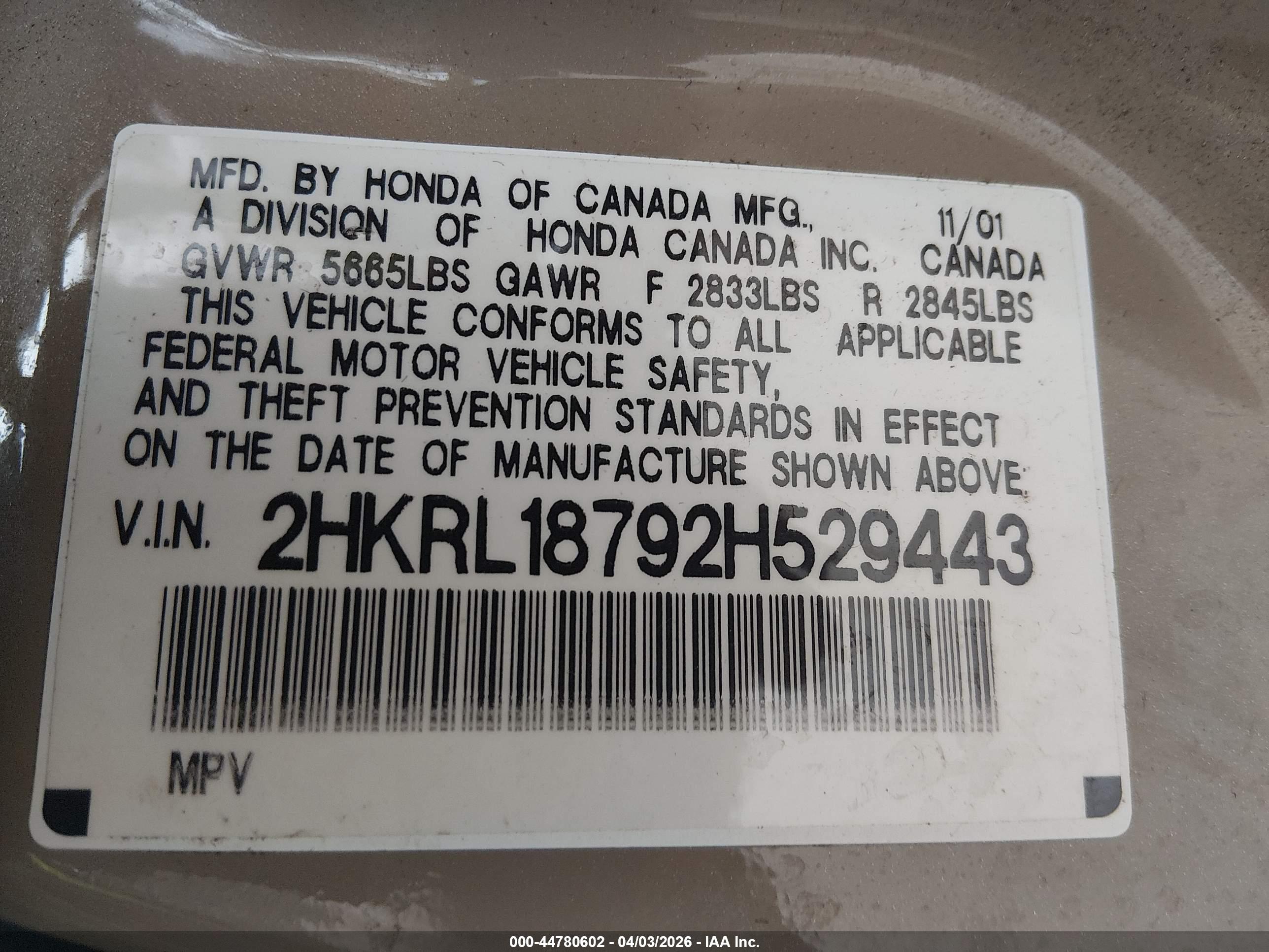 HONDA ODYSSEY image 9