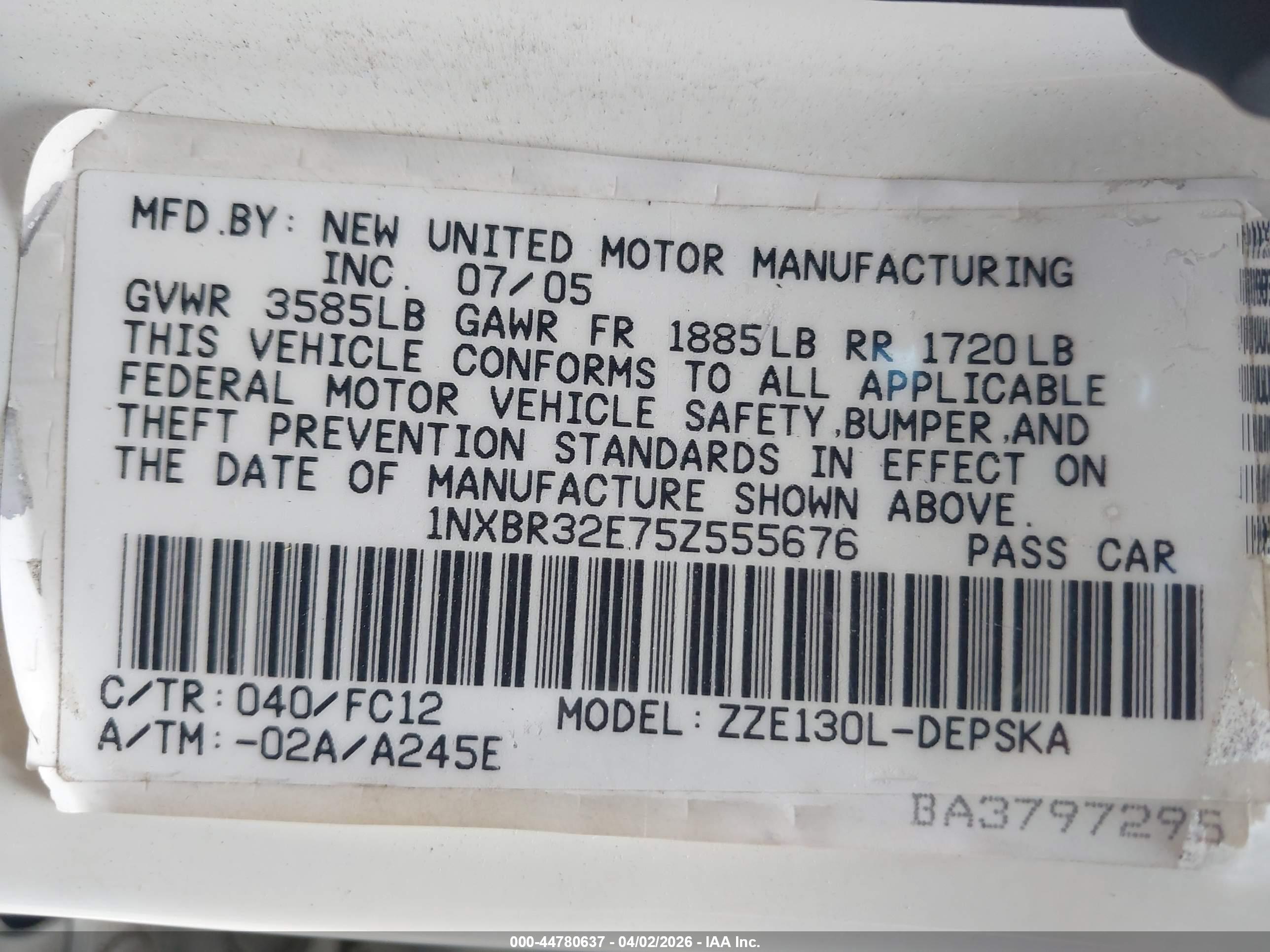 TOYOTA COROLLA image 9