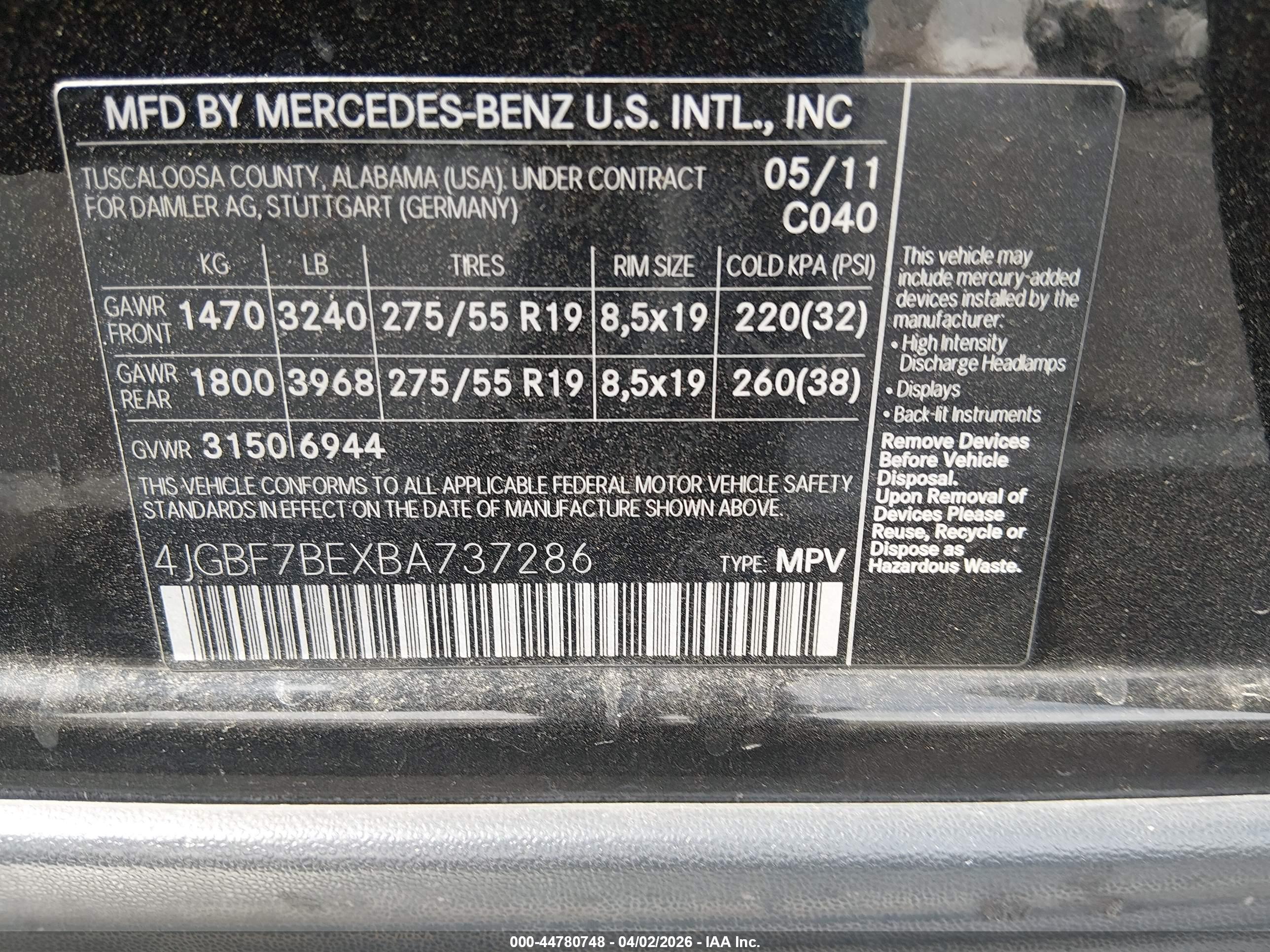 MERCEDES-BENZ GL image 9