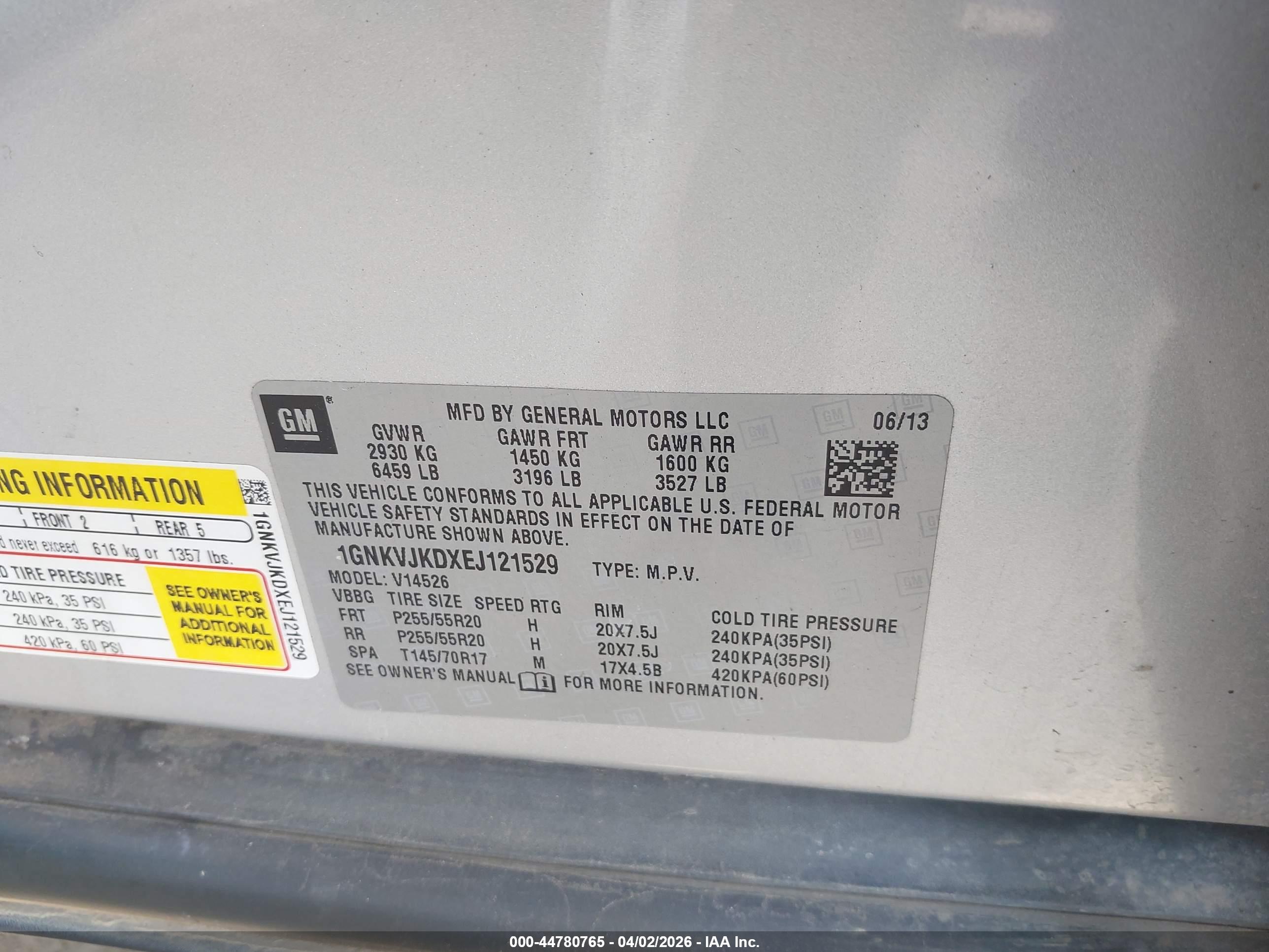CHEVROLET TRAVERSE image 9